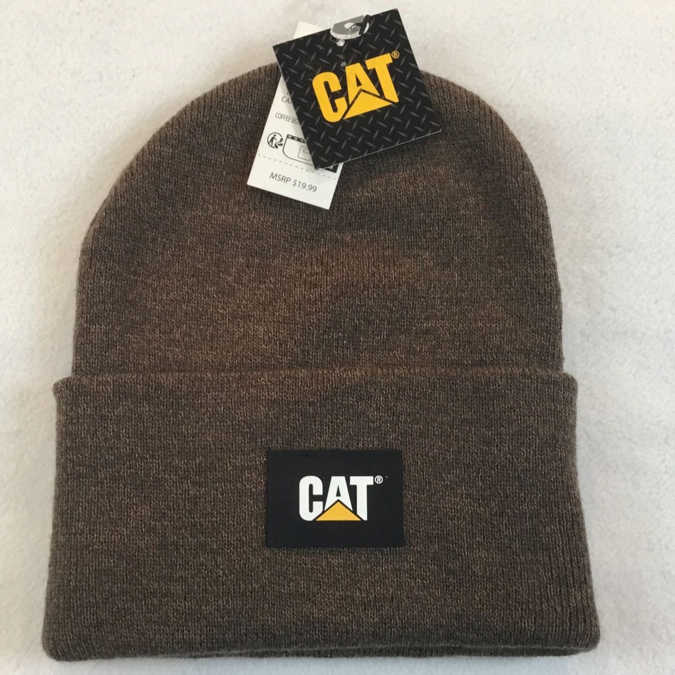 Caterpillar CAT Caterpillar Knit Cap New Cuff Beanie Brown NWT Size ONE SIZE - 1 Thumbnail