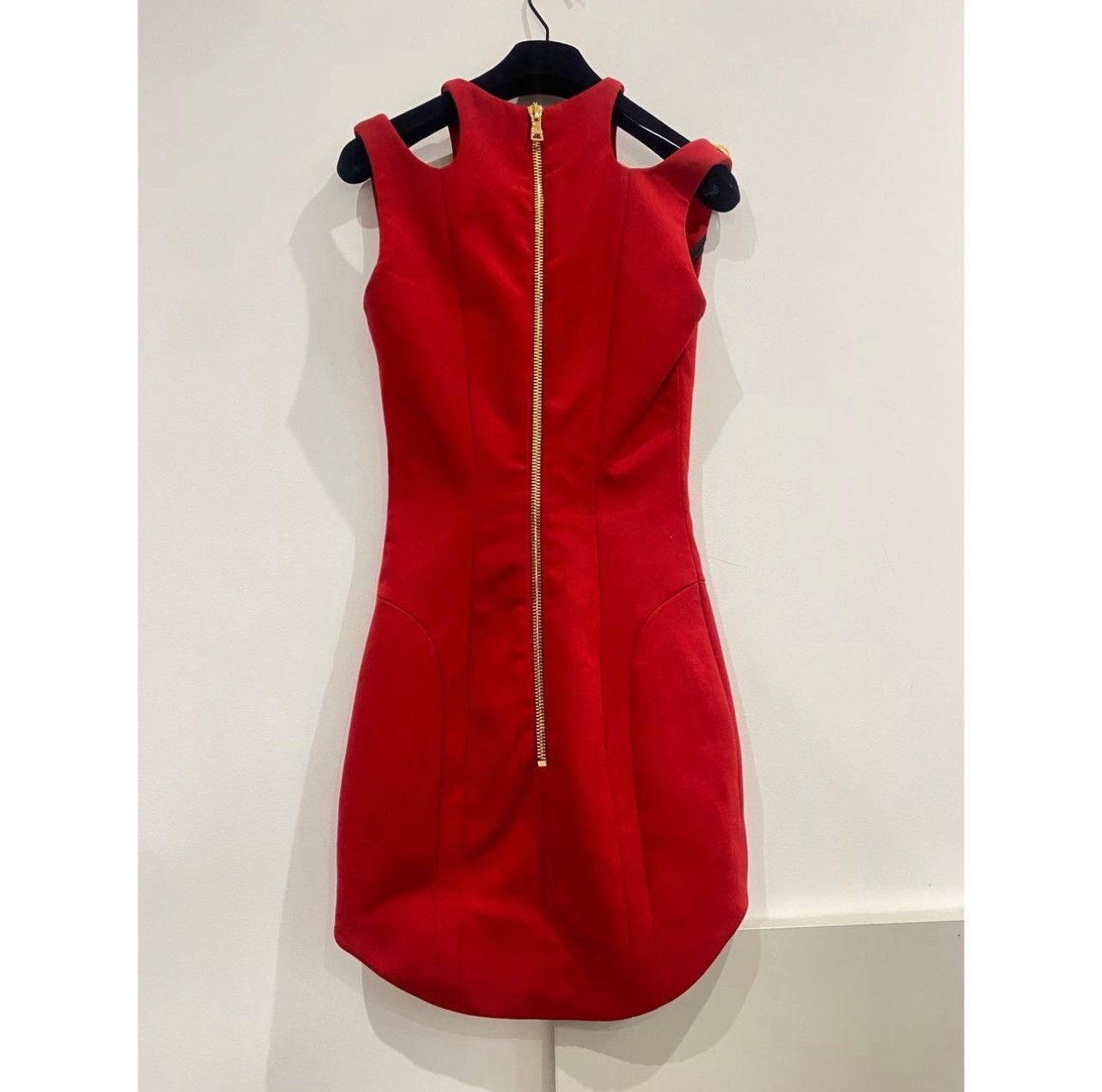 Balmain Authentic Red Balmain dress With Bag and Hanger #Luxury Size XS / US 0-2 / IT 36-38 - 3 Thumbnail