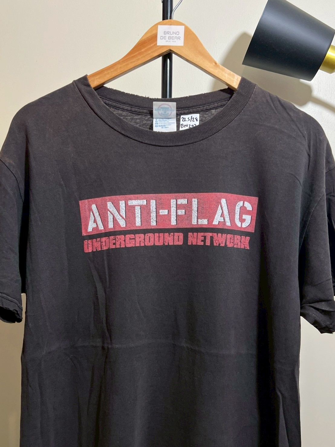 Band Tees × Vintage Vintage 2001's Anti-Flag Underground Network Punk Y2K bnz02 Size US M / EU 48-50 / 2 - 2 Thumbnail