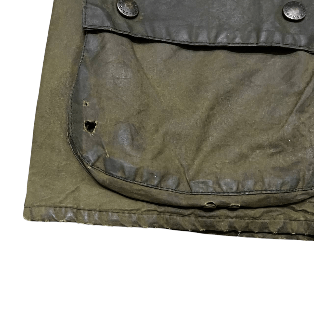 Barbour Vintage 90's Barbour Beaufort A150 Waxed Distressed Jacket Size US M / EU 48-50 / 2 - 7 Thumbnail