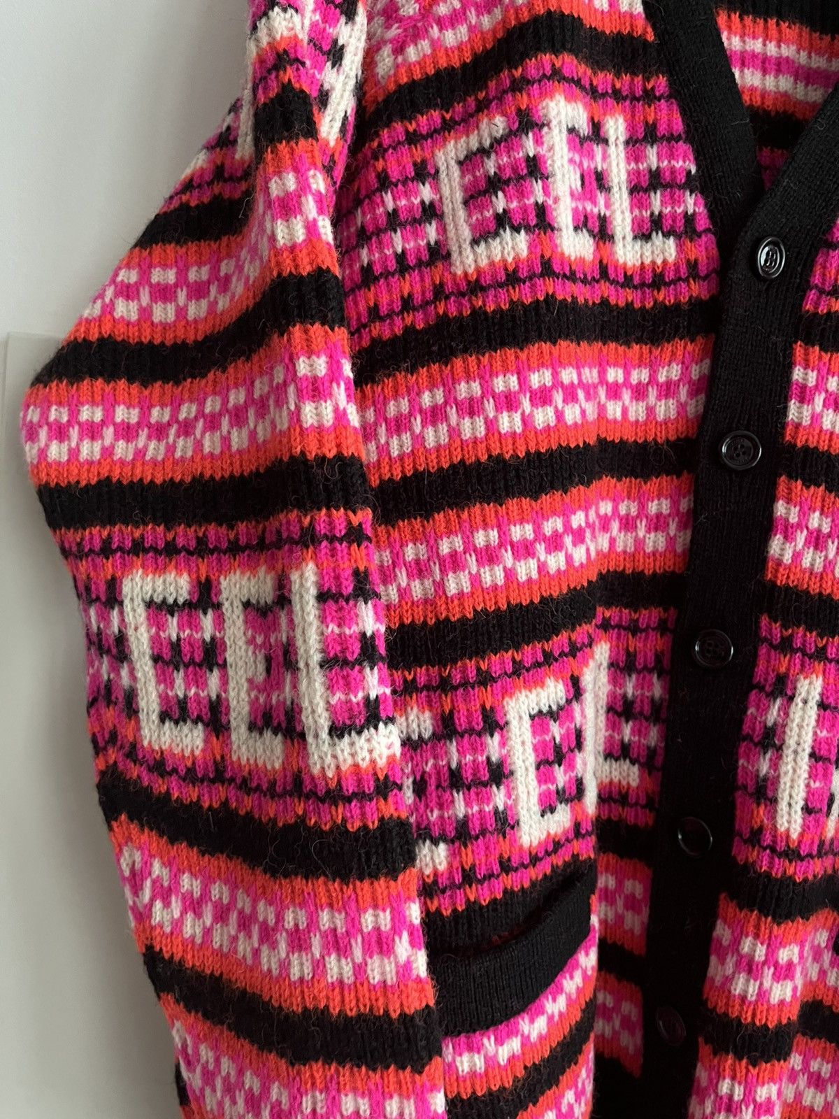 Celine × Hedi Slimane Super Runway Celine Hedi Slimane Logo Cardigan Coat Rare Size US L / EU 52-54 / 3 - 13 Thumbnail