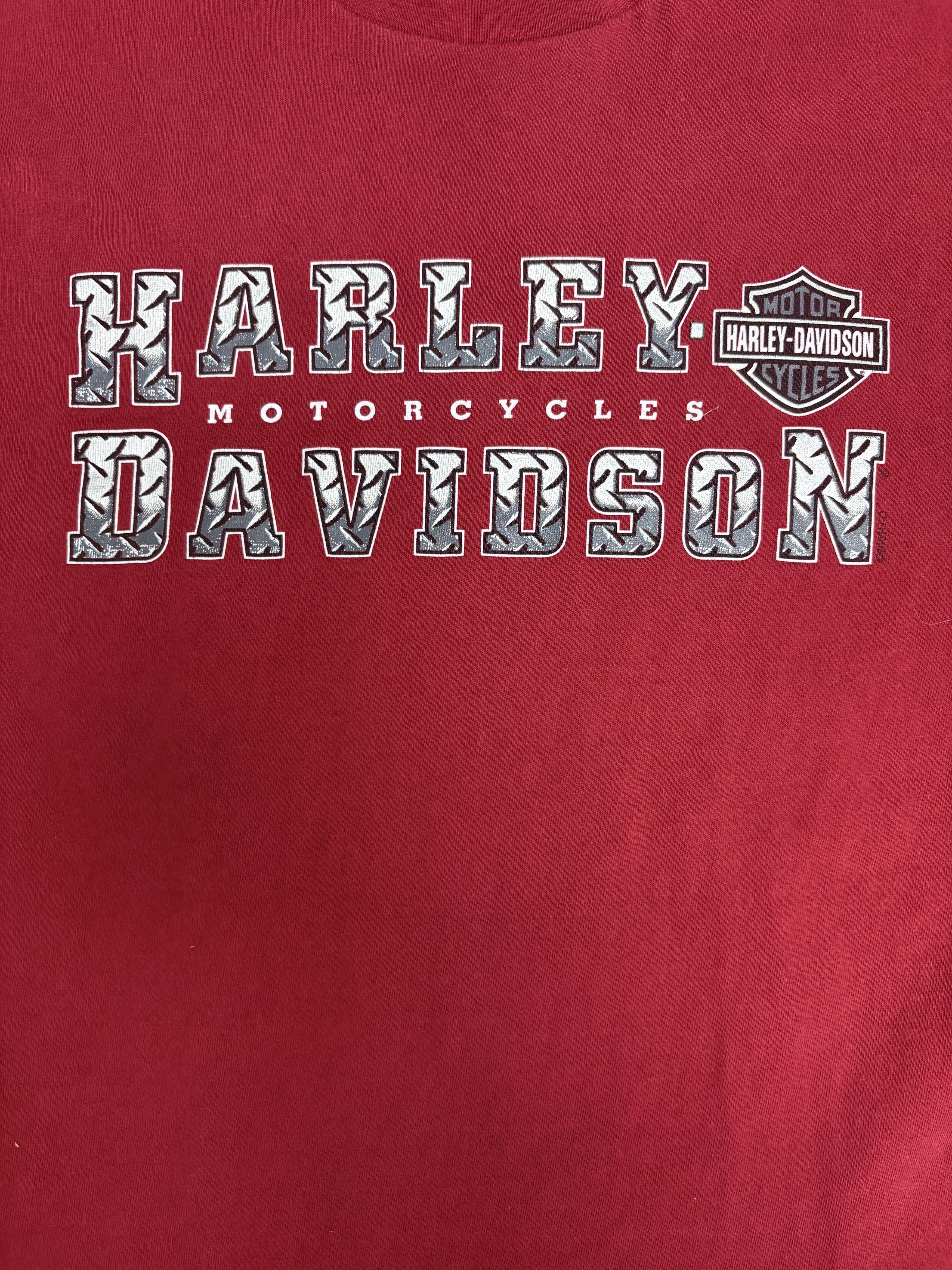 Vintage Harley Davidson Pittsfield, Massachusetts Vintage Red Tee Size US M / EU 48-50 / 2 - 2 Thumbnail