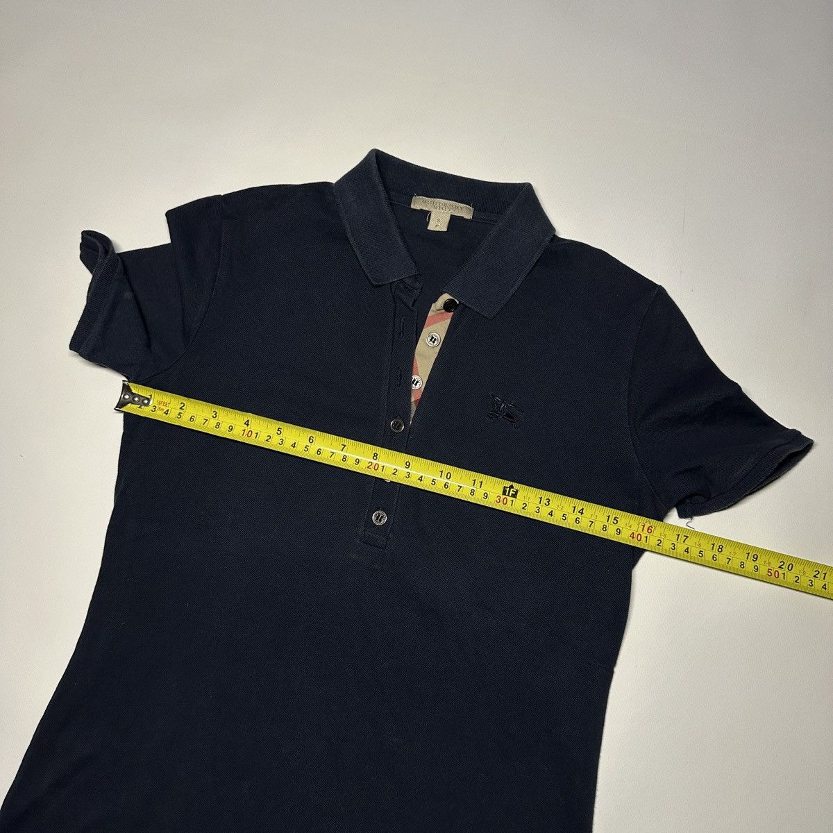 Burberry Burberry Women’s Polo Shirt Navy Blue Short Sleeve Size S Size S / US 4 / IT 40 - 15 Thumbnail