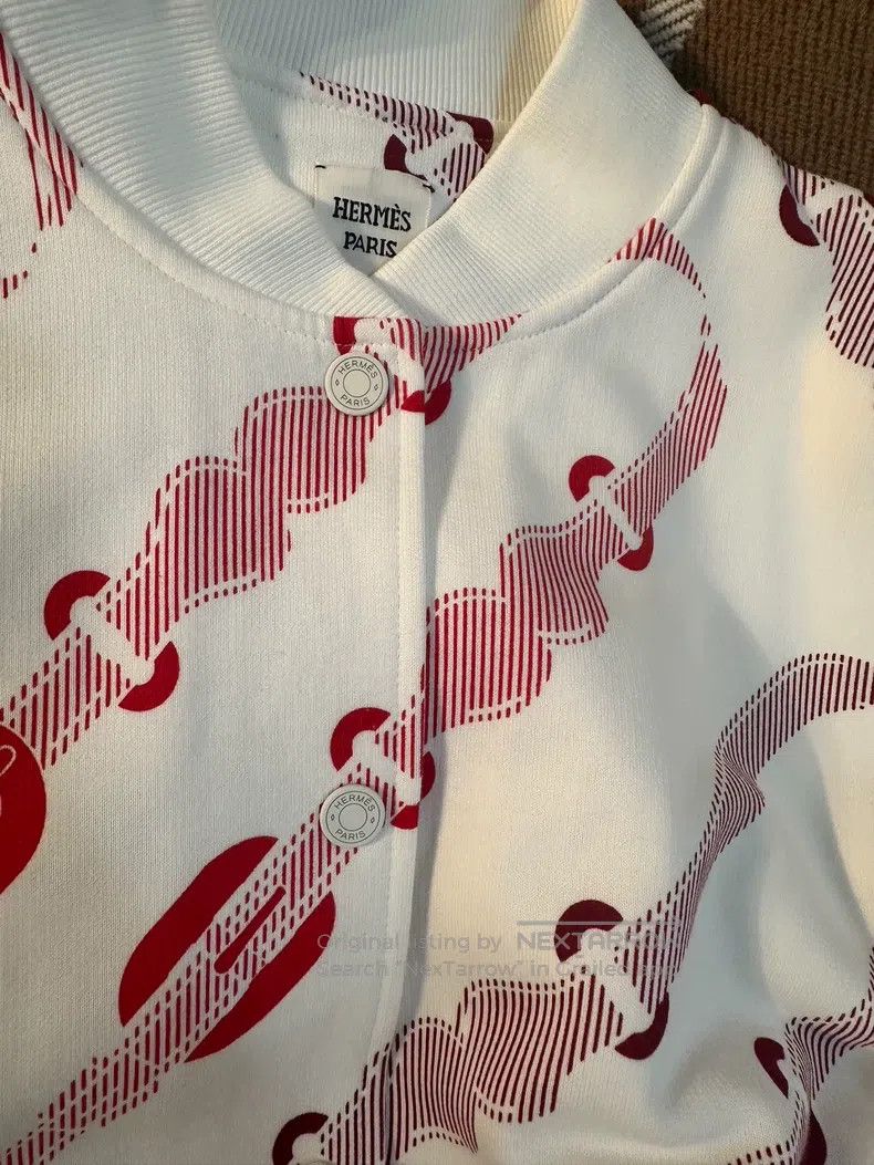 Hermes Hermes Chains Printed Jacket Size S / US 4 / IT 40 - 6 Thumbnail