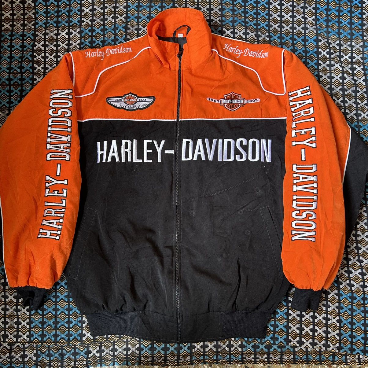 Harley Davidson Vintage 2003 100th Anniv. Harley Davidson Bomber Jacket Size US M / EU 48-50 / 2 - 1 Thumbnail