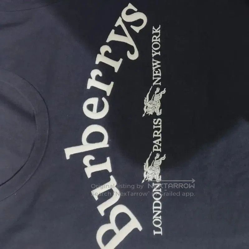Burberry Burberry Navy Cotton Women's T-Shirt. Size XXS / US 00 / IT 34 - 3 Thumbnail