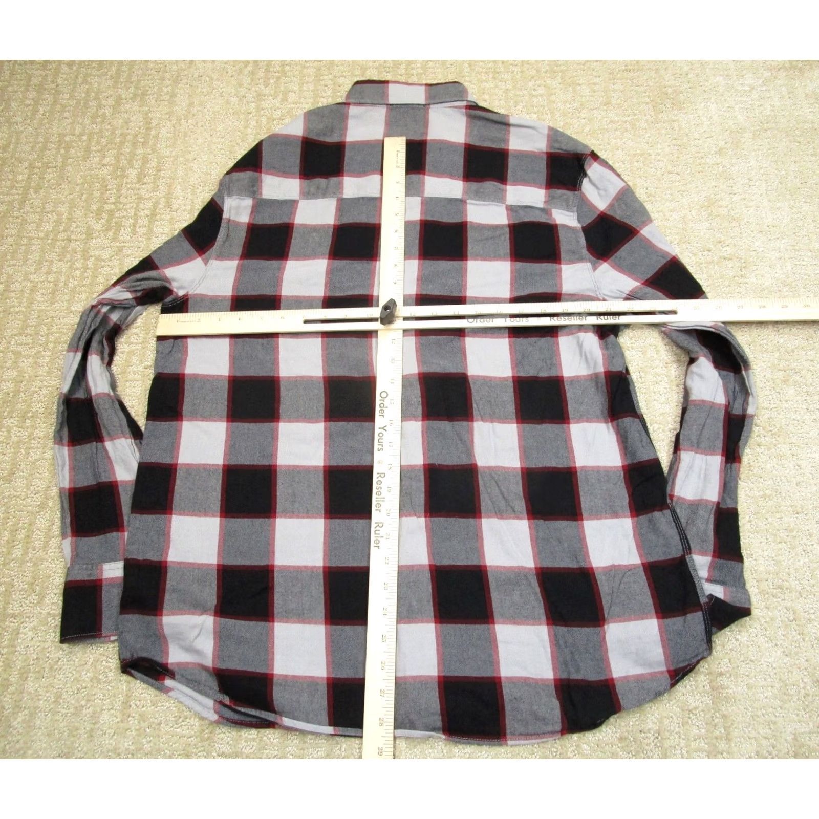 Paige Paige Shirt Men XL Black Plaid Long Sleeve Button Up Lumberjack Logger Size US XL / EU 56 / 4 - 4 Thumbnail