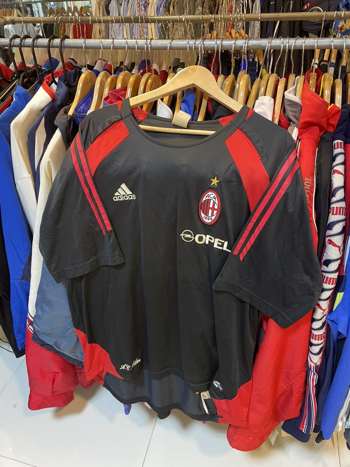 Adidas Vintage 2005-2006 AC Milan Traning Kit Size US XXL / EU 58 / 5 - 1 Thumbnail