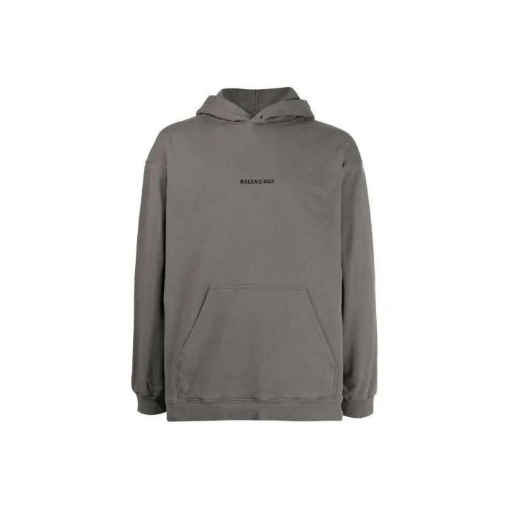 Balenciaga Balenciaga Balenciaga Logo Hoodie for Men in Gray -2507 Size US S / EU 44-46 / 1 - 1 Thumbnail