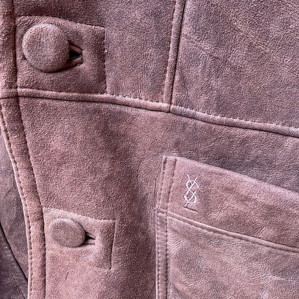 Yves Saint Laurent 🔥90s Yves Saint Laurent Sherpa Sheepskin Heavy Coat Jacket Size US M / EU 48-50 / 2 - 8 Thumbnail