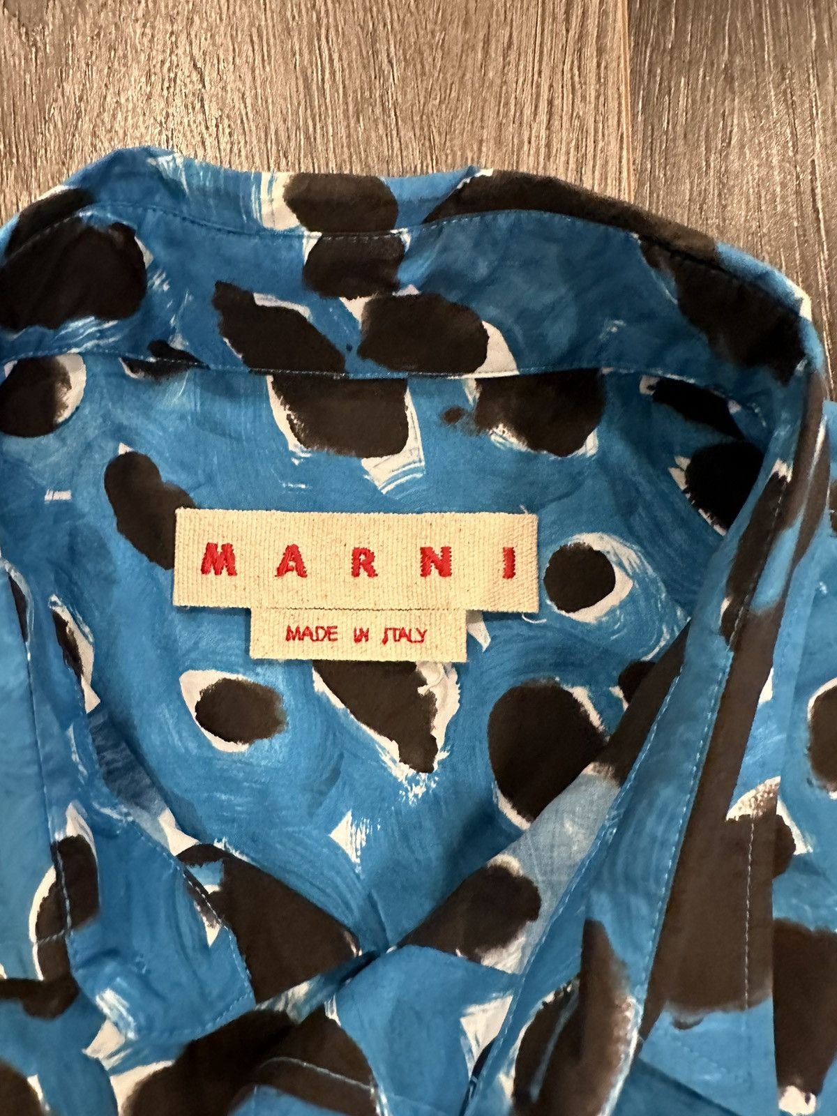 Marni Marni abstract-print cotton shirt size 50 /M Size US M / EU 48-50 / 2 - 5 Thumbnail