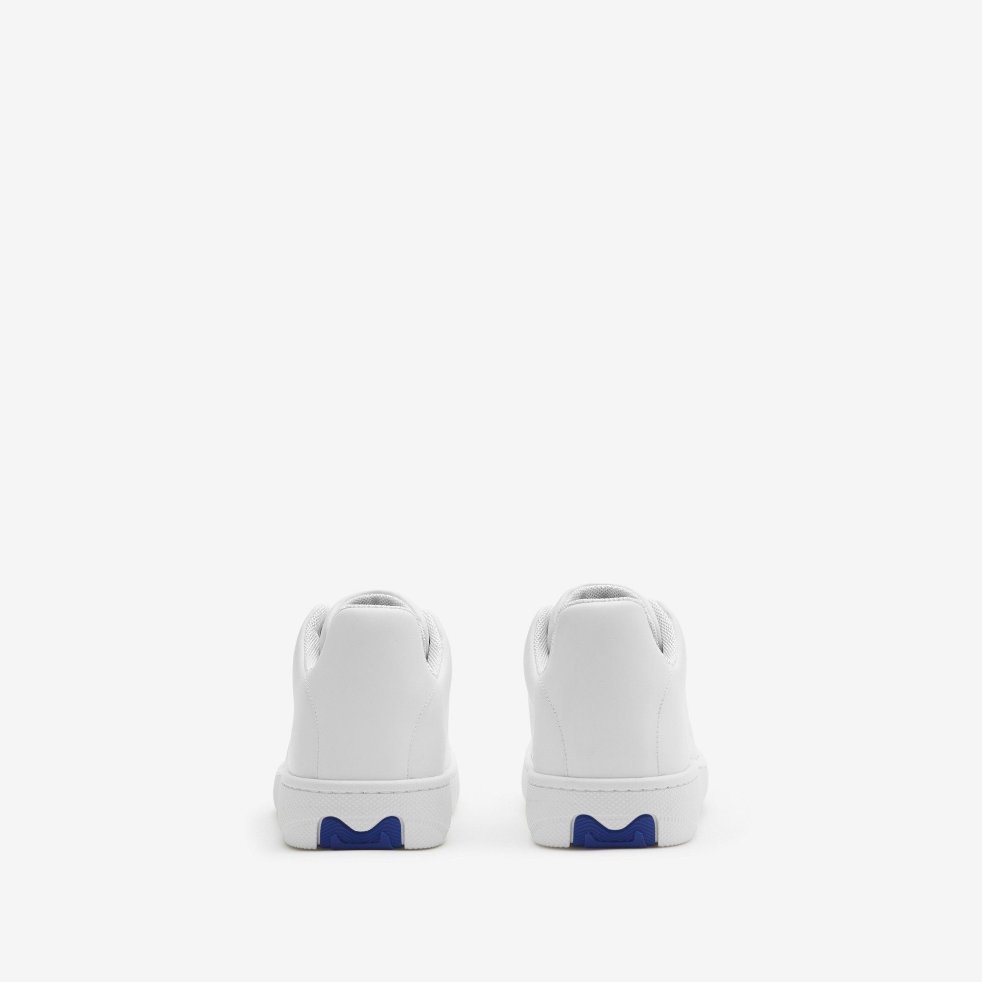 Burberry os11x0226 The Box Leather Low-Top Sneakers In White Size US 12 / EU 45 - 4 Thumbnail