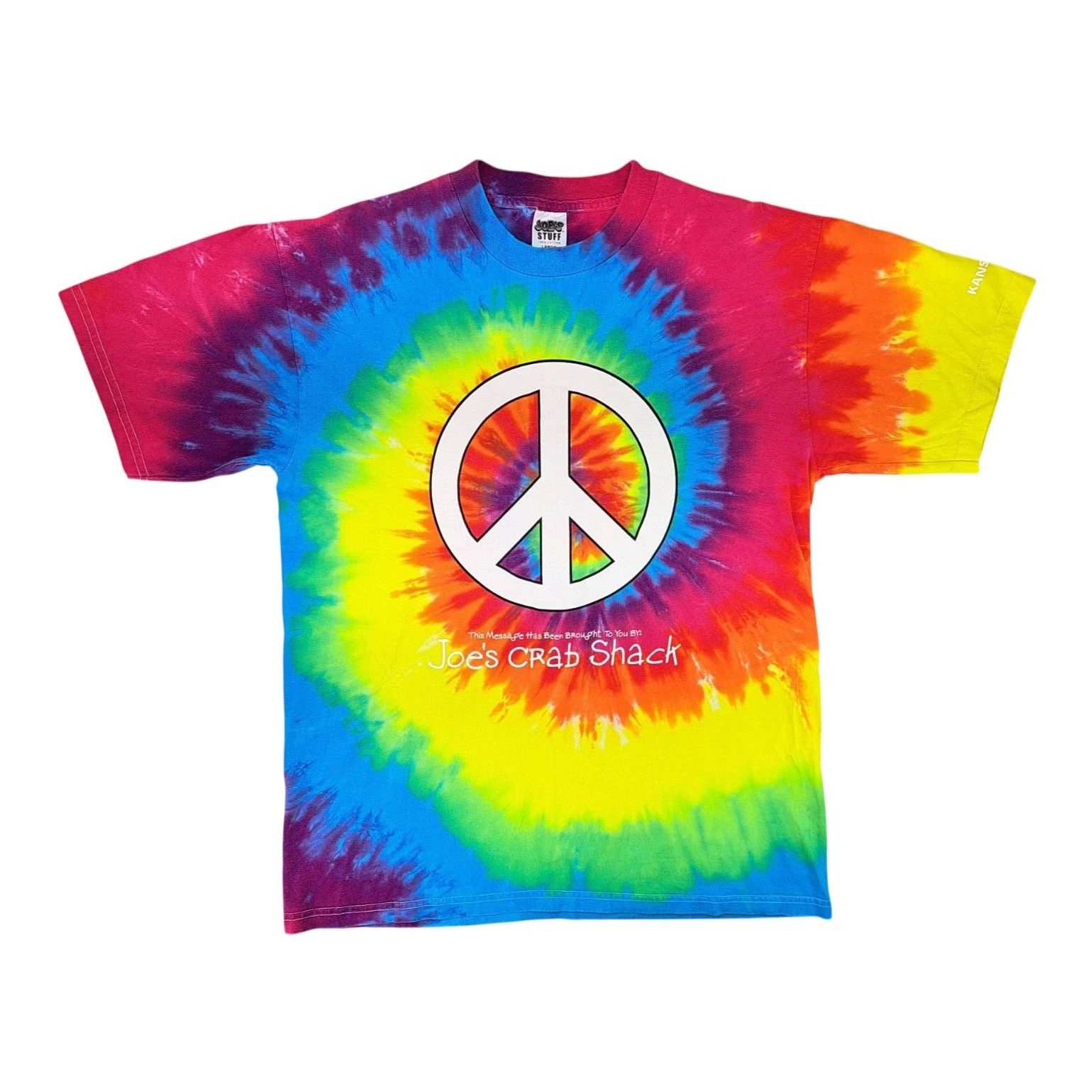 Vintage Vintage Joe's Crab Shack Tie-Dye Peace Love Crabs T-Shirt L Size US L / EU 52-54 / 3 - 1 Thumbnail