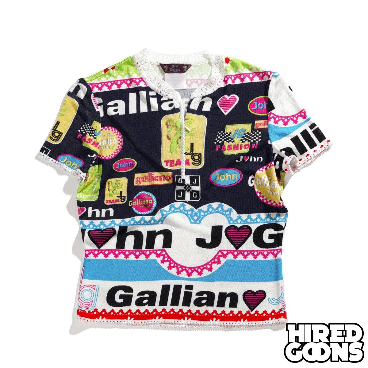 John Galliano John Galliano S/S 2002 Polo – Mega Logo, Size M Size M / US 6-8 / IT 42-44 - 1 Thumbnail