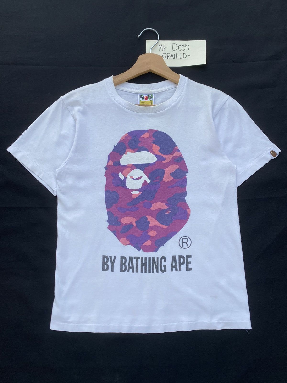 Bape Rare BAPE Ape Head Purple Camo Tshirt Size US S / EU 44-46 / 1 - 2 Thumbnail