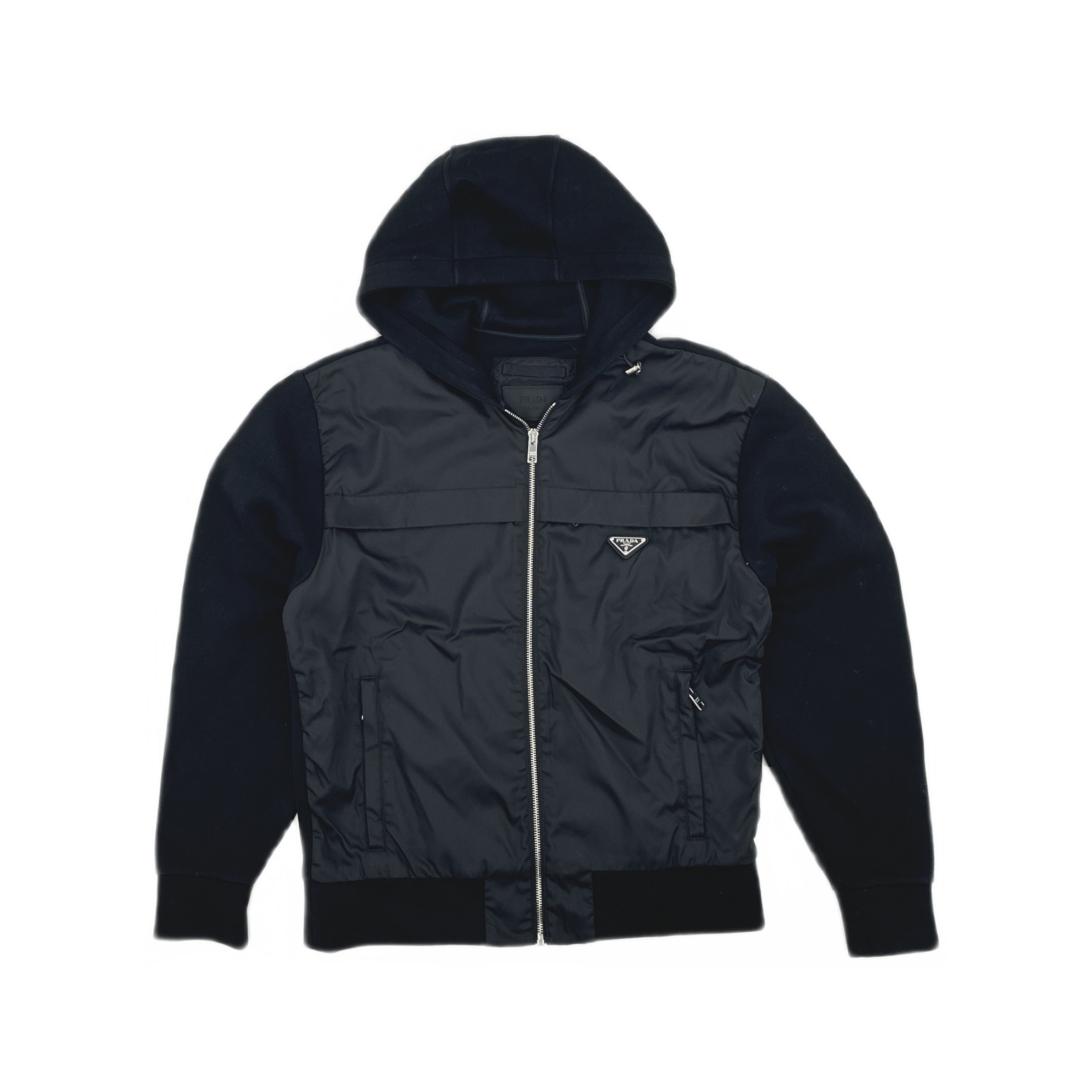 Prada Prada Logo Zip-Up Hooded Jacket Size M Size US M / EU 48-50 / 2 - 1 Thumbnail