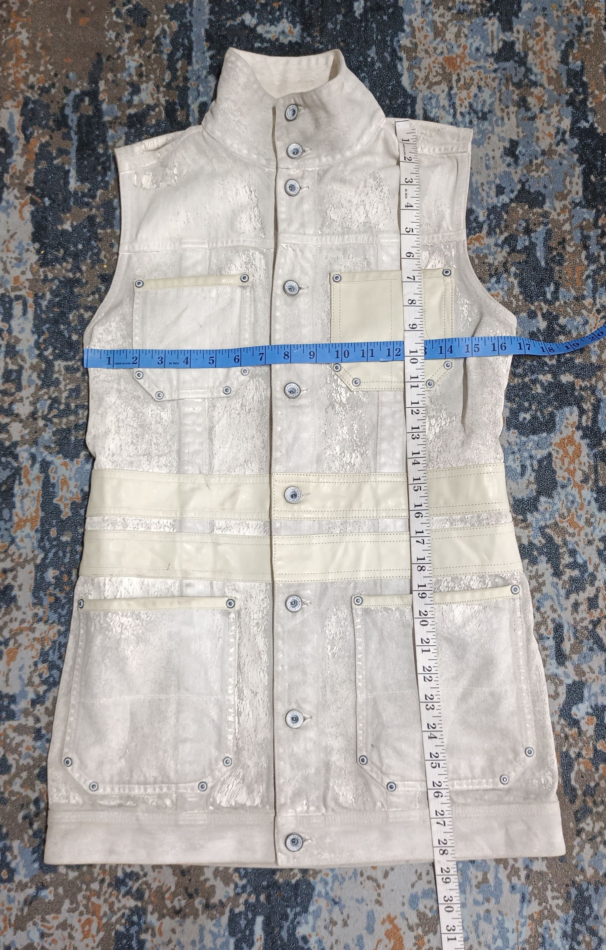 Diesel × Diesel Black Gold Diesel Black Gold Cow Leather Vest Jacket Size US S / EU 44-46 / 1 - 14 Thumbnail