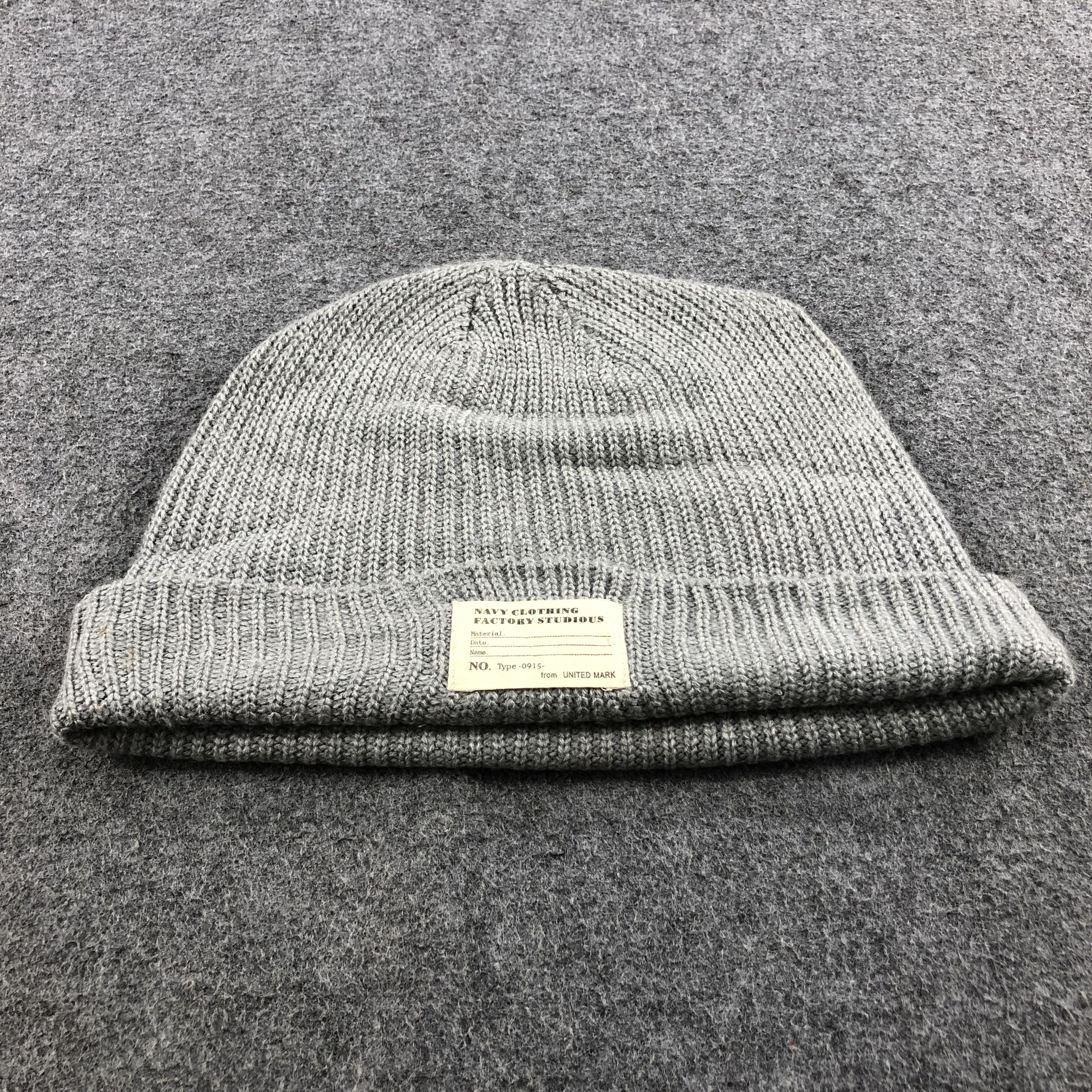 Vintage Navy Clothing Factory Beanie Snowcap Snow Hat B252 Size ONE SIZE - 3 Thumbnail