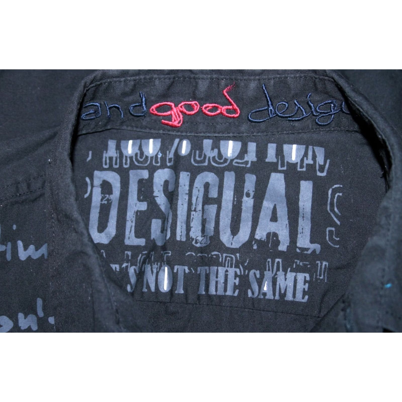 Desigual Desigual womens shirt Size M Black T-Shirt Cotton Short Sleeve Size M / US 6-8 / IT 42-44 - 4 Thumbnail