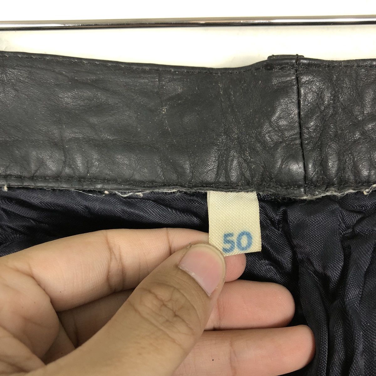 Issey Miyake 🔥90’s Riot Genuine Leather Pants C&A Issey Miyake Japan Size US 34 / EU 50 - 11 Thumbnail