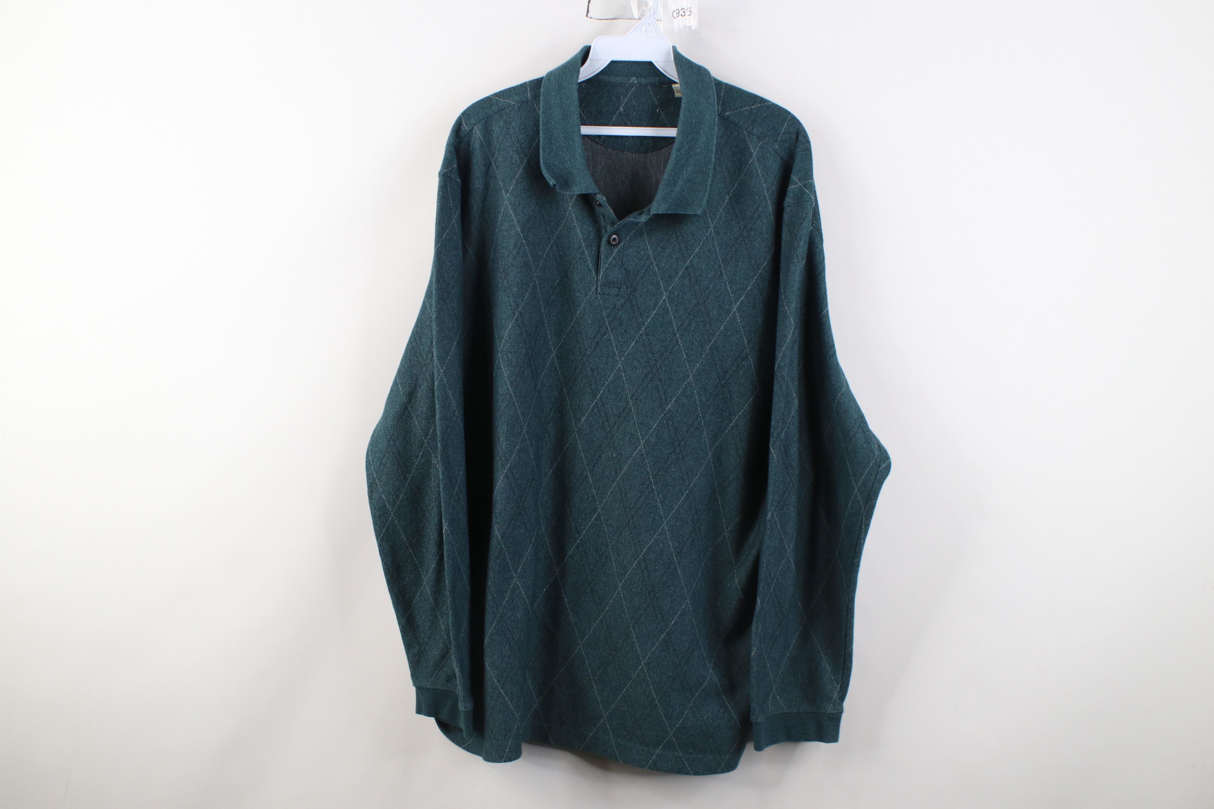 Vintage Vintage 90s Y2K Streetwear Knit Long Sleeve Rugby Polo Size US XXL / EU 58 / 5 - 1 Thumbnail