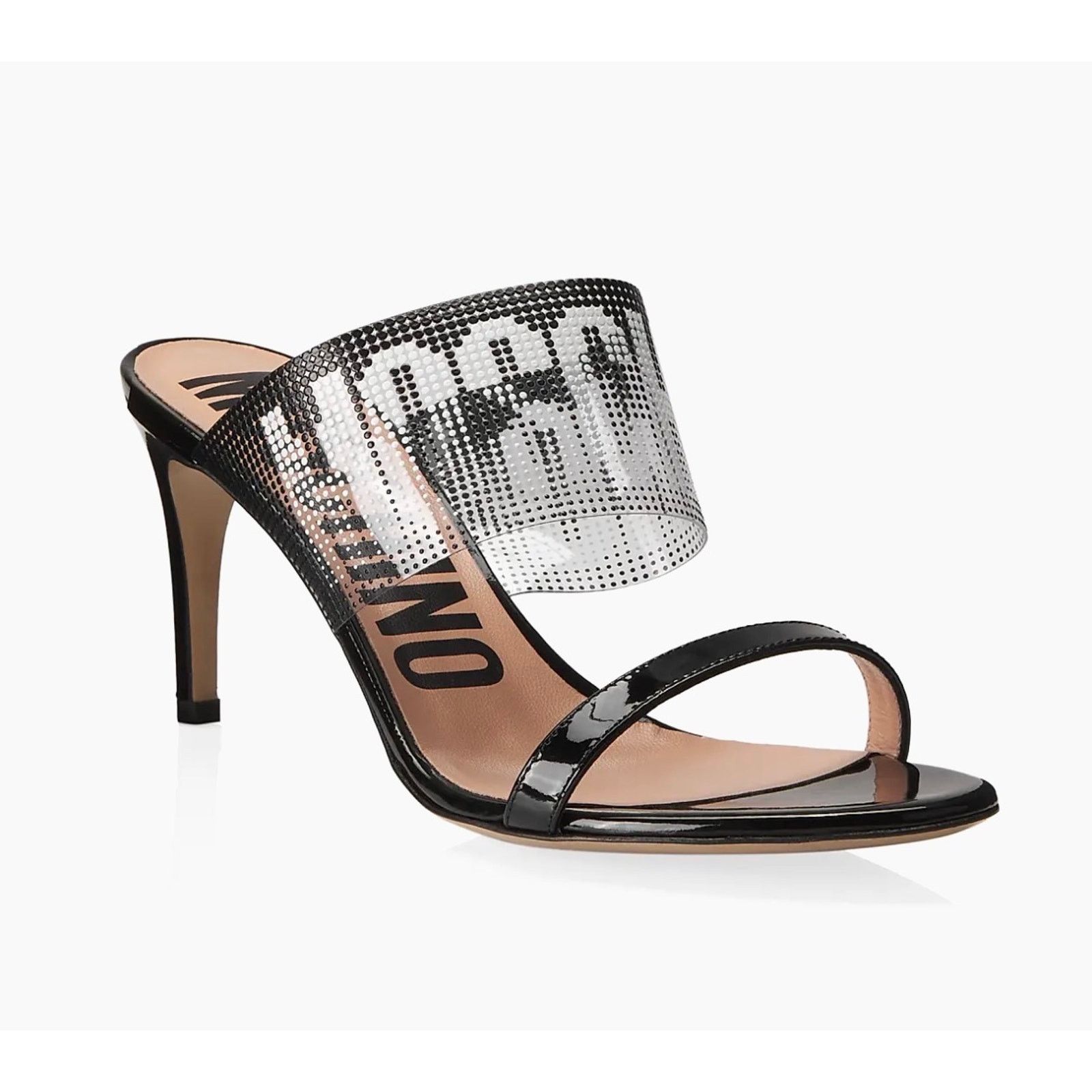 Moschino Moschino Logo Patent Leather Mules sz. 34 EU Size US 4 / IT 34 - 1 Thumbnail