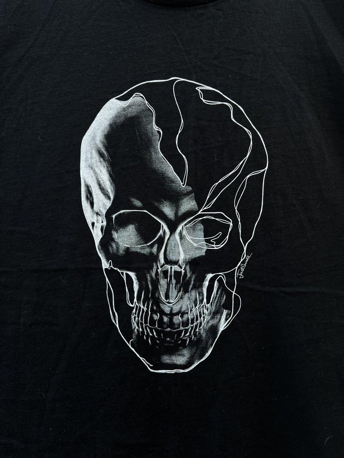 Just Cavalli × Roberto Cavalli × Vintage Just Cavalli Skull Big Logo Skeleton T-Shirt Jersey Size US M / EU 48-50 / 2 - 3 Thumbnail