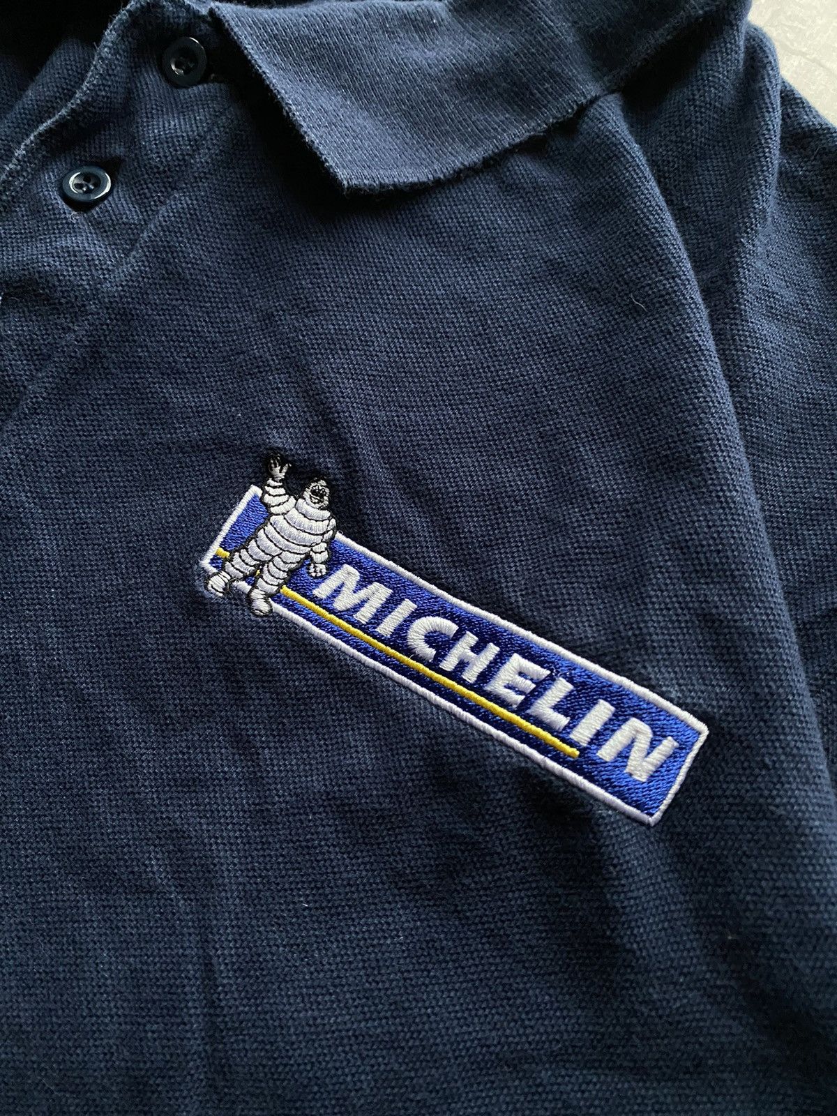 Formula 1 Vintage Michelin Formula 1 Polo Shirt Racing Stripes Blue Size US XL / EU 56 / 4 - 6 Thumbnail