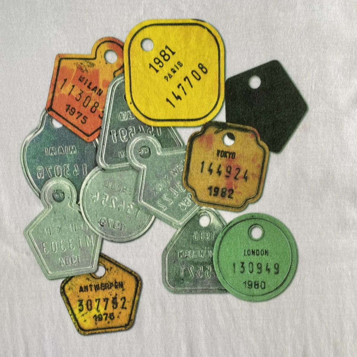 Maison Margiela Fall16 Luggage Tags T Shirt Size US M / EU 48-50 / 2 - 6 Thumbnail