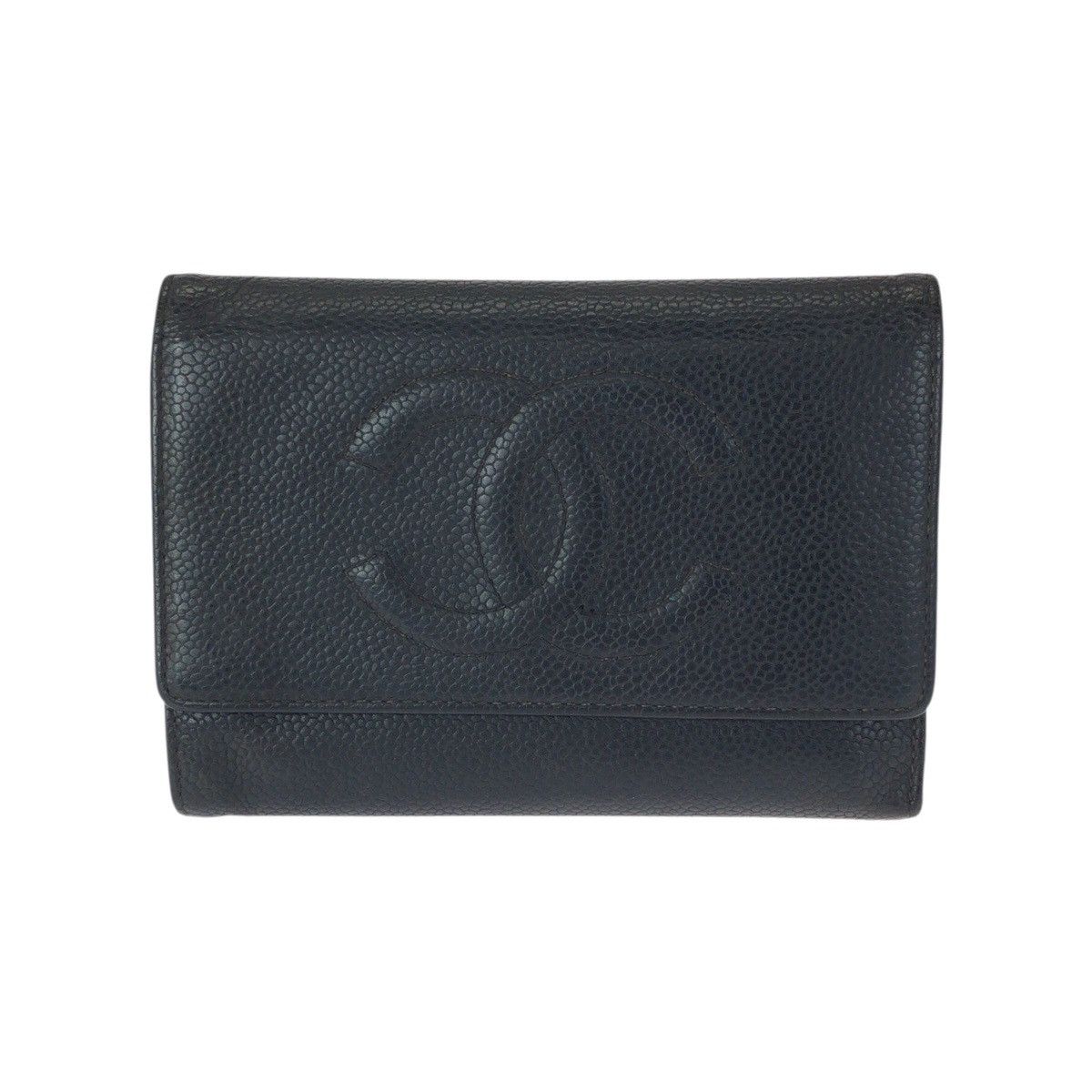 Chanel Chanel Chanel Caviar Skin Wallet Leather Short Wallet DUTY FREE for USA Size ONE SIZE - 1 Thumbnail