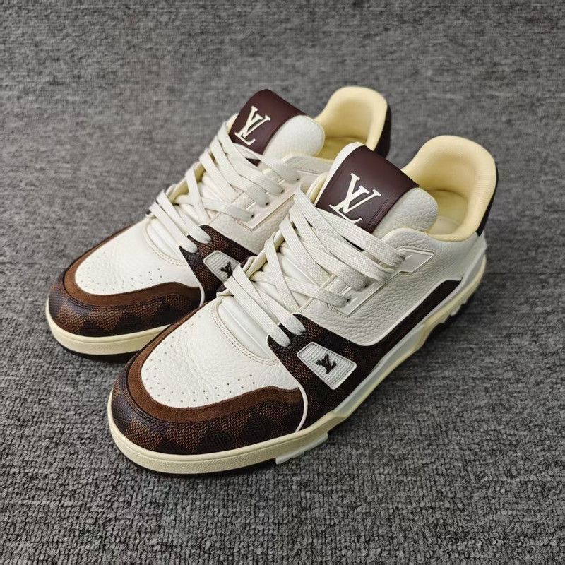 Louis Vuitton Louis Vuitton Trainer Leather Low-Top Sneakers -2508 Size US 7.5 / EU 40-41 - 1 Thumbnail