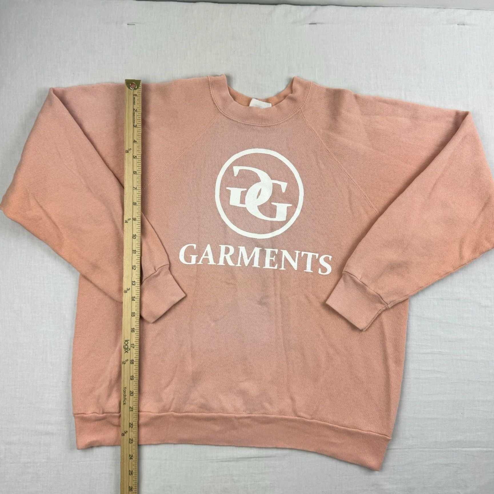 Tultex VINTAGE Tultex Sweatshirt Shirt Adult Large Pink 80s Spellout Graphic Obscure Mens Pullover Size US L / EU 52-54 / 3 - 6 Thumbnail