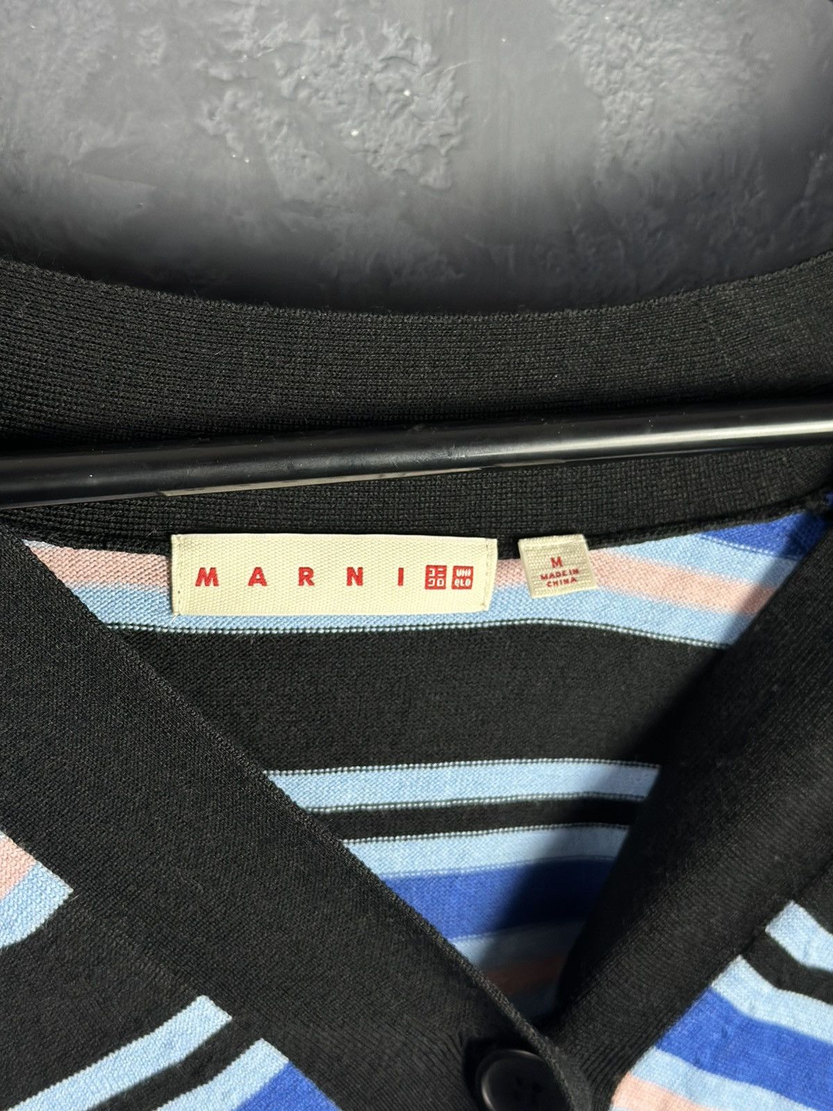 Marni × Uniqlo MARNI X Uniqlo Wool Striped Cardigan Sweater Men’s Size M Size US M / EU 48-50 / 2 - 7 Thumbnail