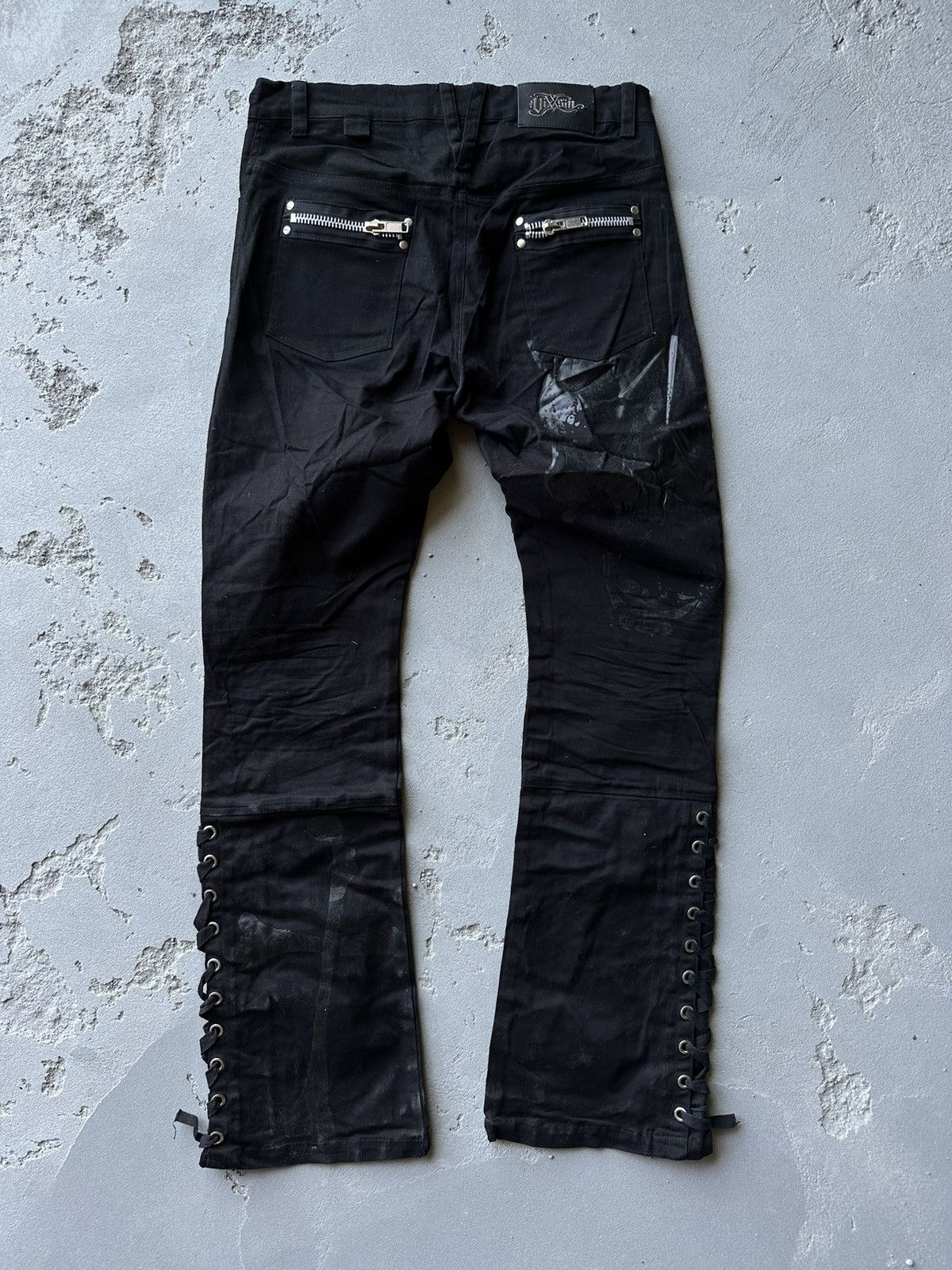 Japanese Brand Vixxsin Cargo Slim Punk Pant Black Slim Stretch Size US 34 / EU 50 - 2 Thumbnail