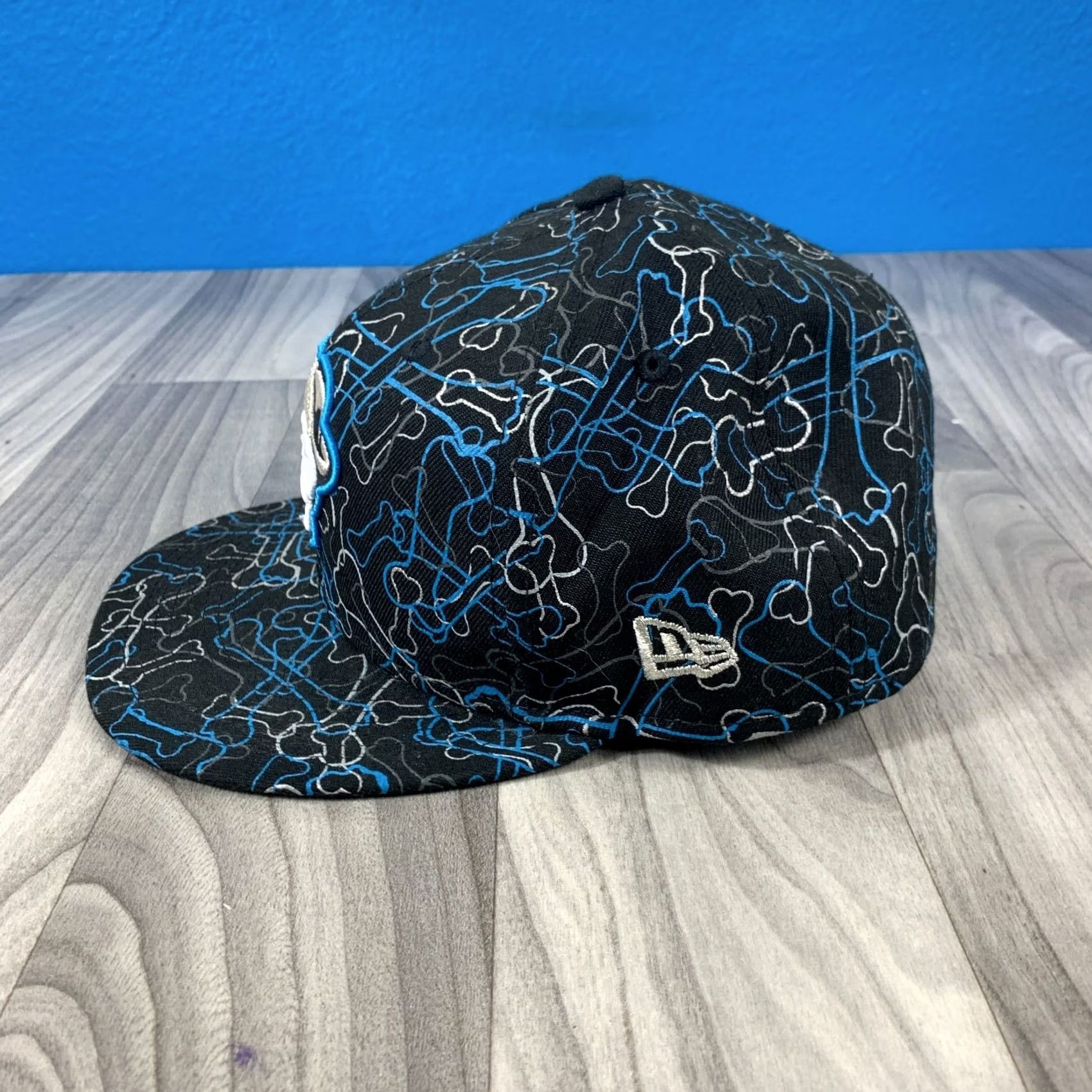 New Era Las Vegas Aviators New Era 59Fifty Baseball Cap Hat Size 7 5/8 Grey Blue Adults Mens Size ONE SIZE - 2 Thumbnail