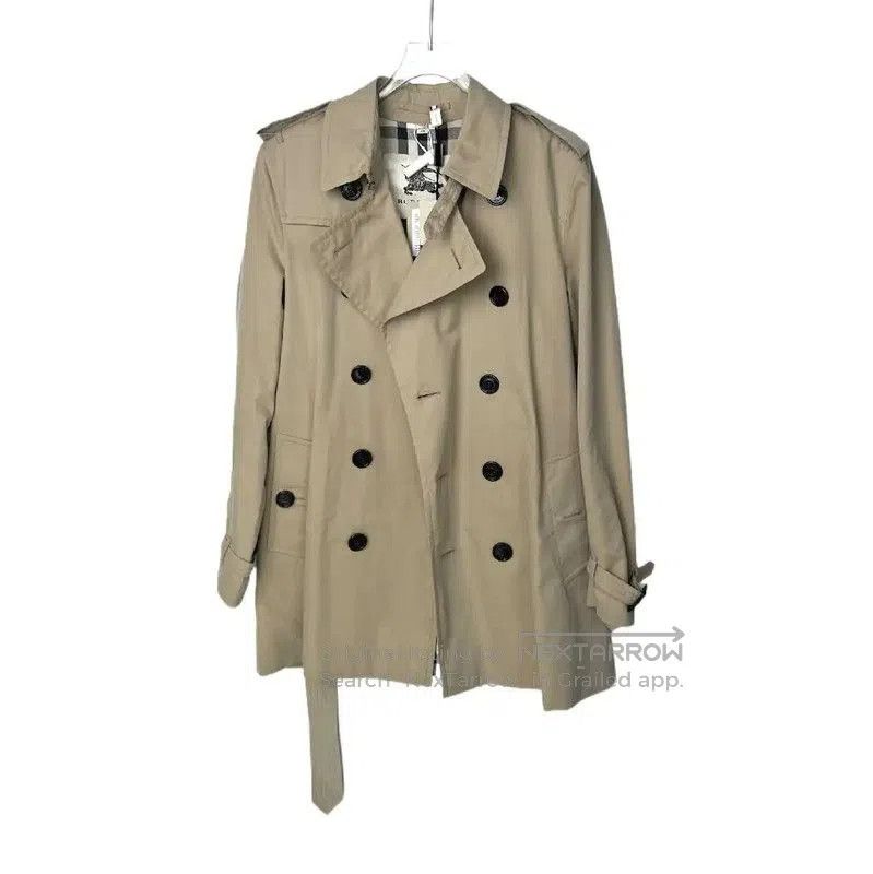 Burberry Women's Beige Cotton Trench Coat XXL.