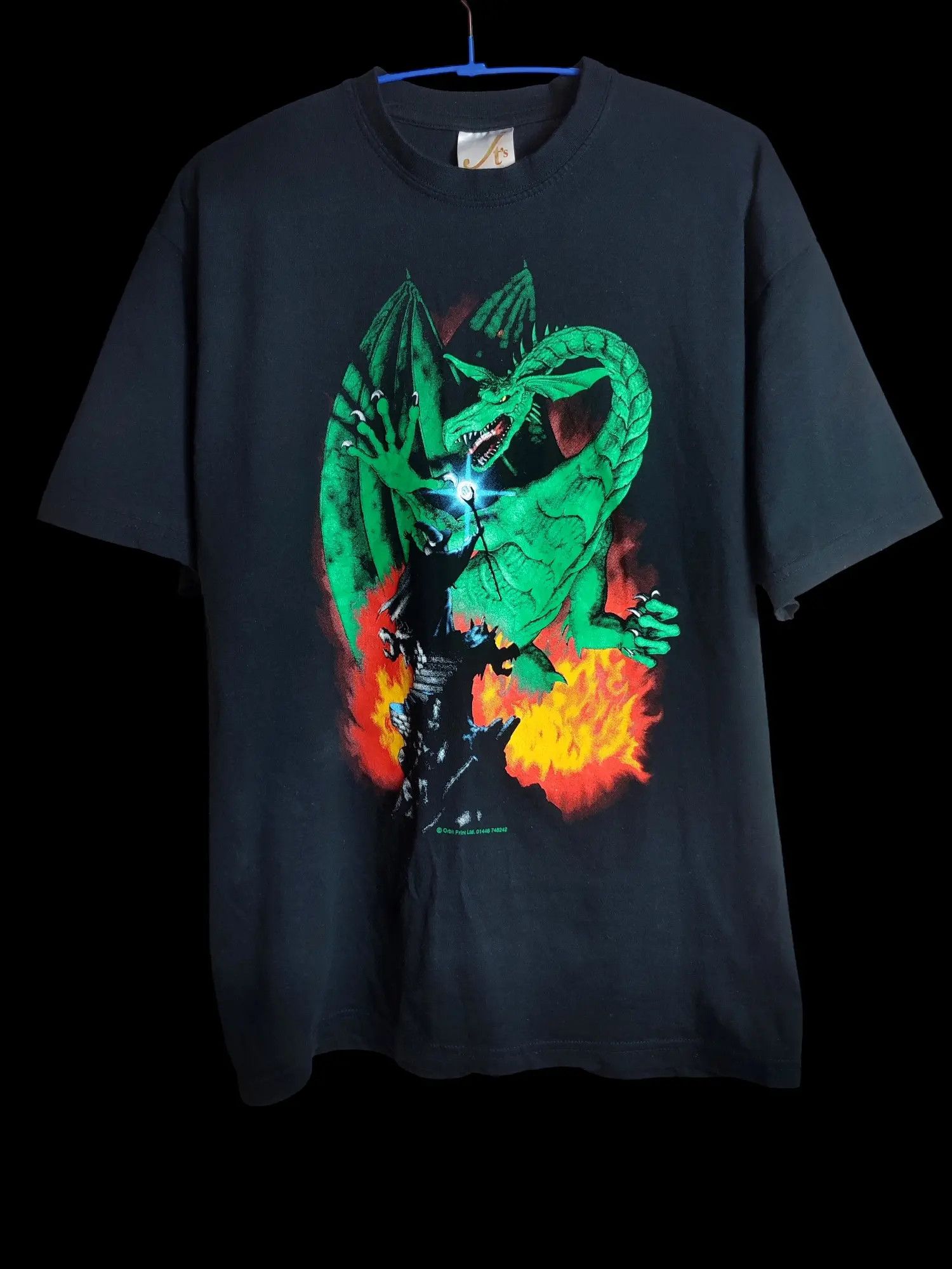 Vintage Vintage Wizard Dragon T shirt Size US M / EU 48-50 / 2 - 2 Thumbnail