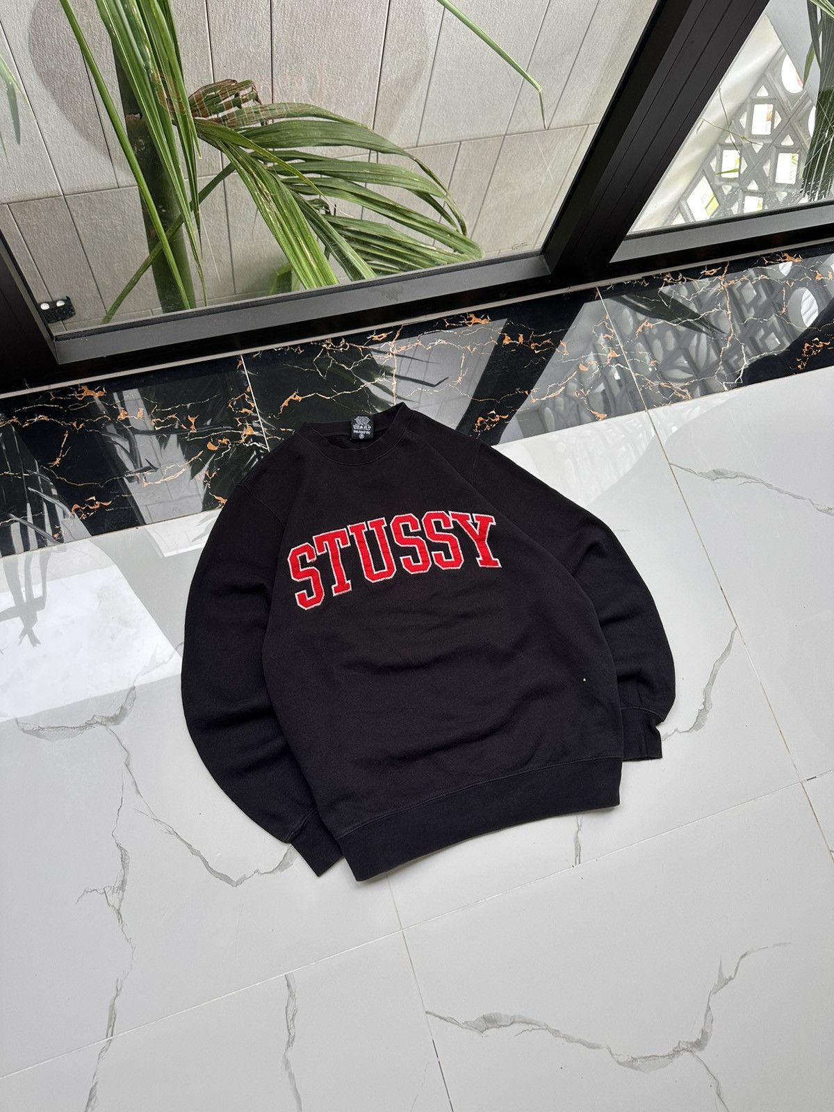 Stussy × Vintage STUSSY VINTAGE BIG LOGO STREETWEAR SWEATSHIRT Size US S / EU 44-46 / 1 - 1 Thumbnail