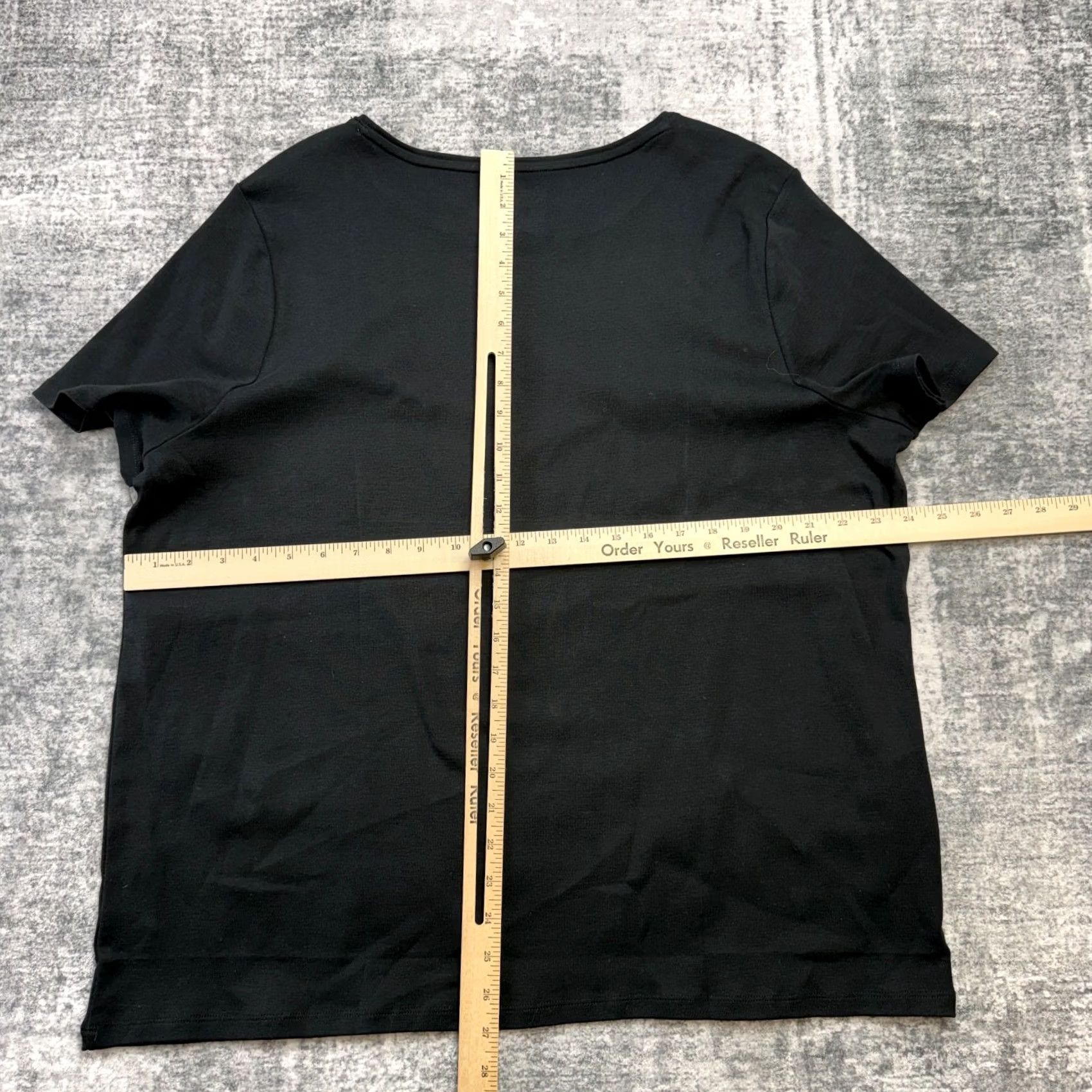 Talbots Talbots Tee Shirt Womens 3X Plus Black Short Sleeve Pima Cotton T-Shirt Minimal Size XXL / US 16-18 / IT 52-54 - 7 Thumbnail