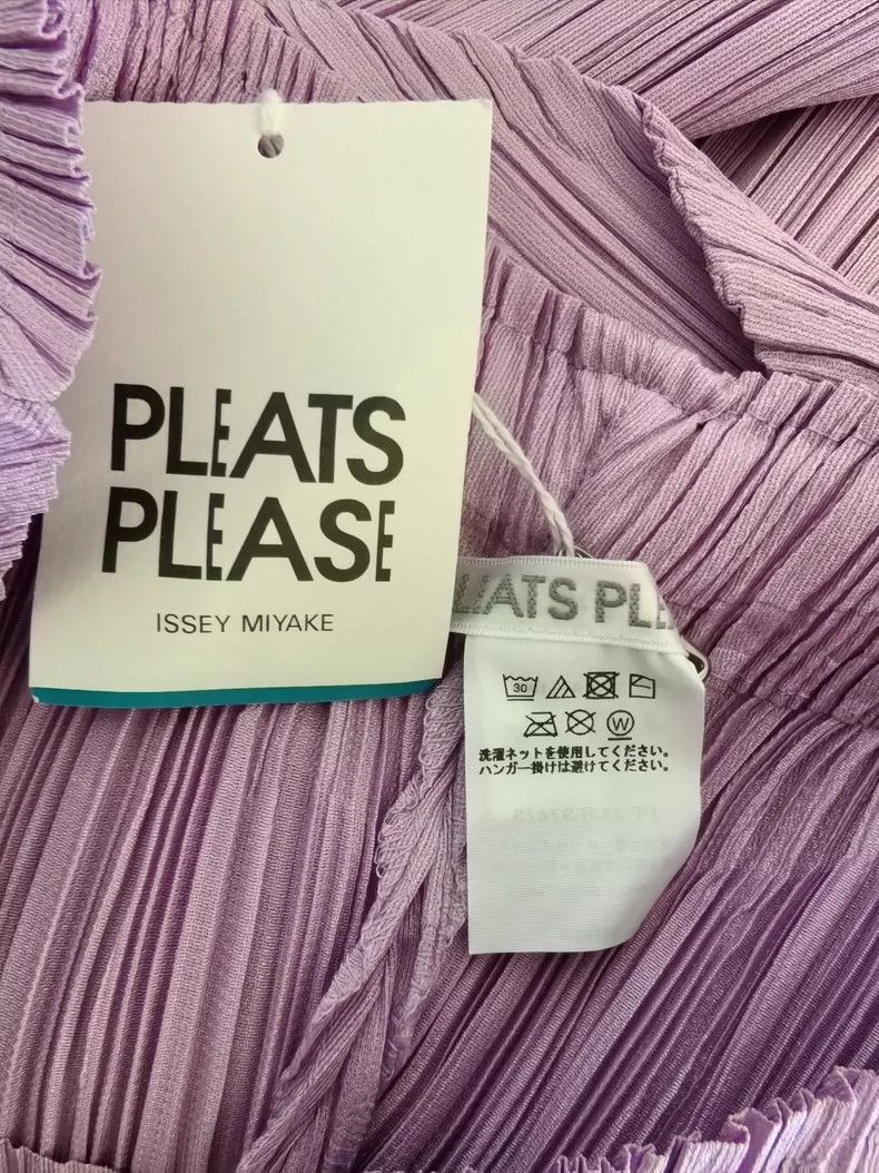 Issey Miyake Issey Miyake size:3 Pink pleated irregular-shaped pants Size 31" - 2 Thumbnail