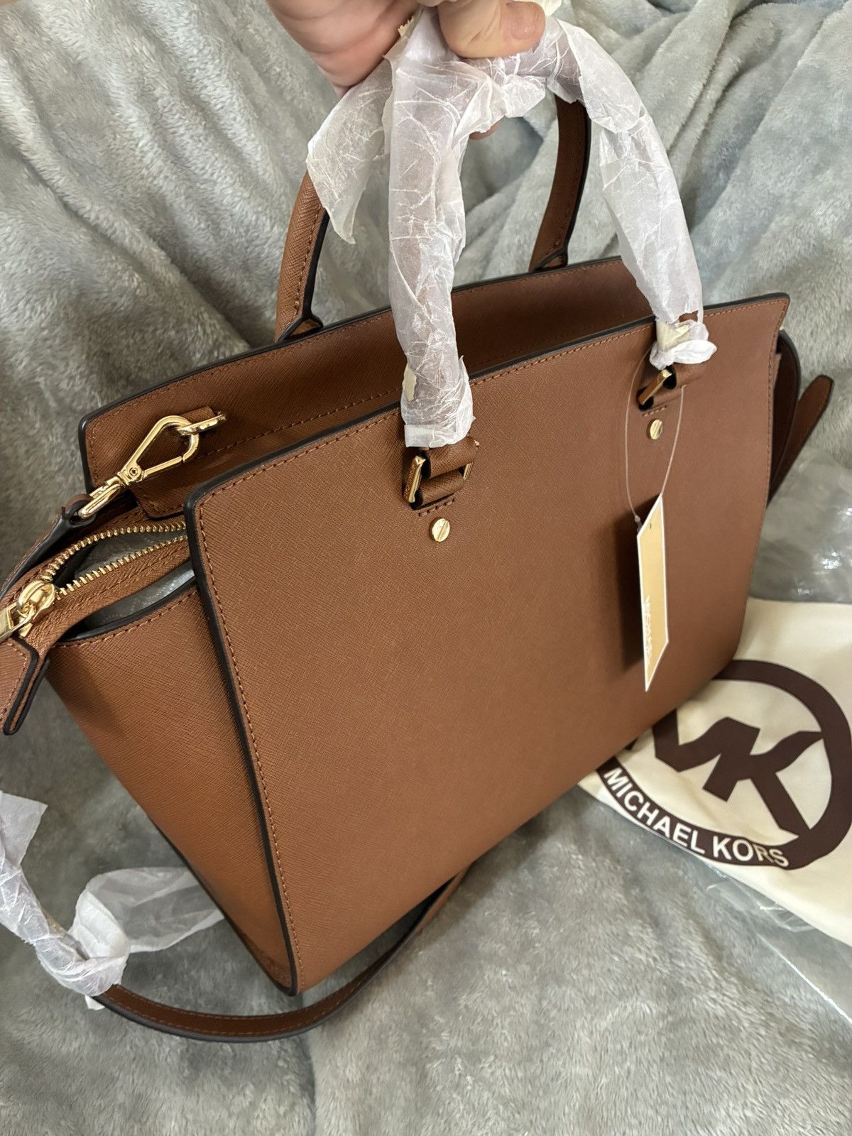 Michael Kors NWT Michael Michael Kors Selma Large Leather Satchel Bag Size ONE SIZE - 8 Thumbnail