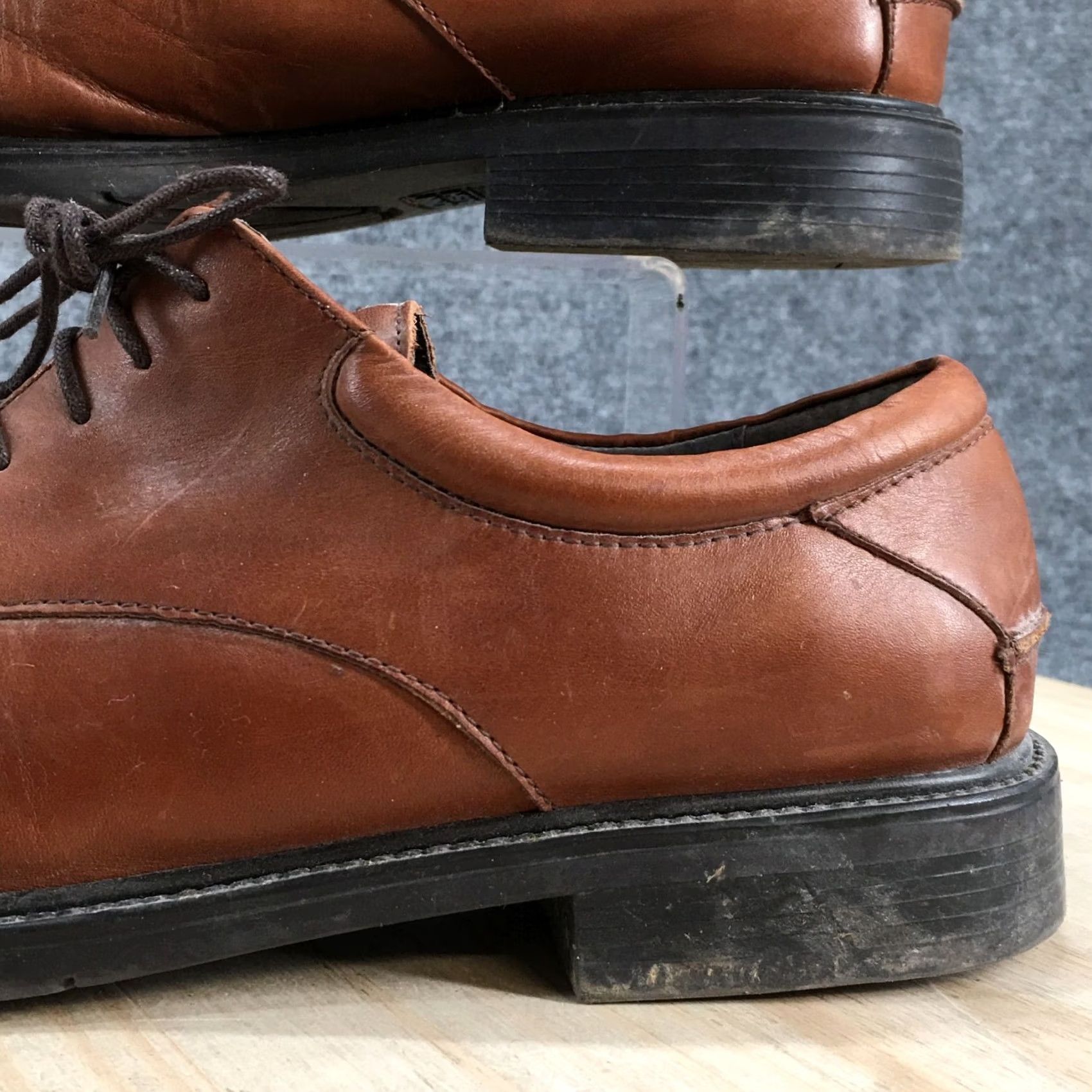 Nunn Bush Nunn Bush Maxwell Dress Cap Toe Oxford Shoes Mens 9.5 M Brown Leather Size ONE SIZE - 3 Thumbnail