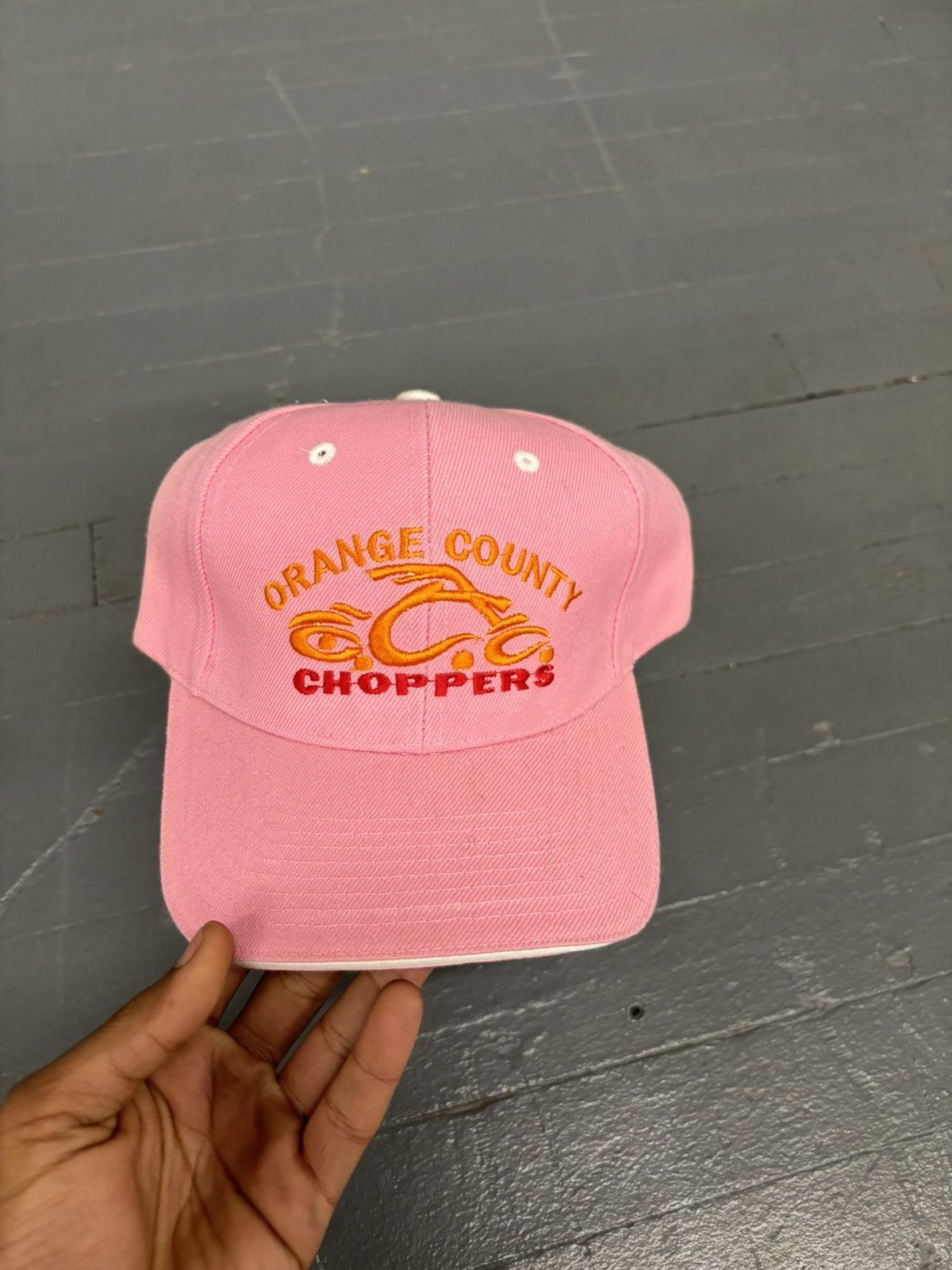 Vintage × West Coast Choppers Y2K Orange County chopper hat Size ONE SIZE - 4 Thumbnail