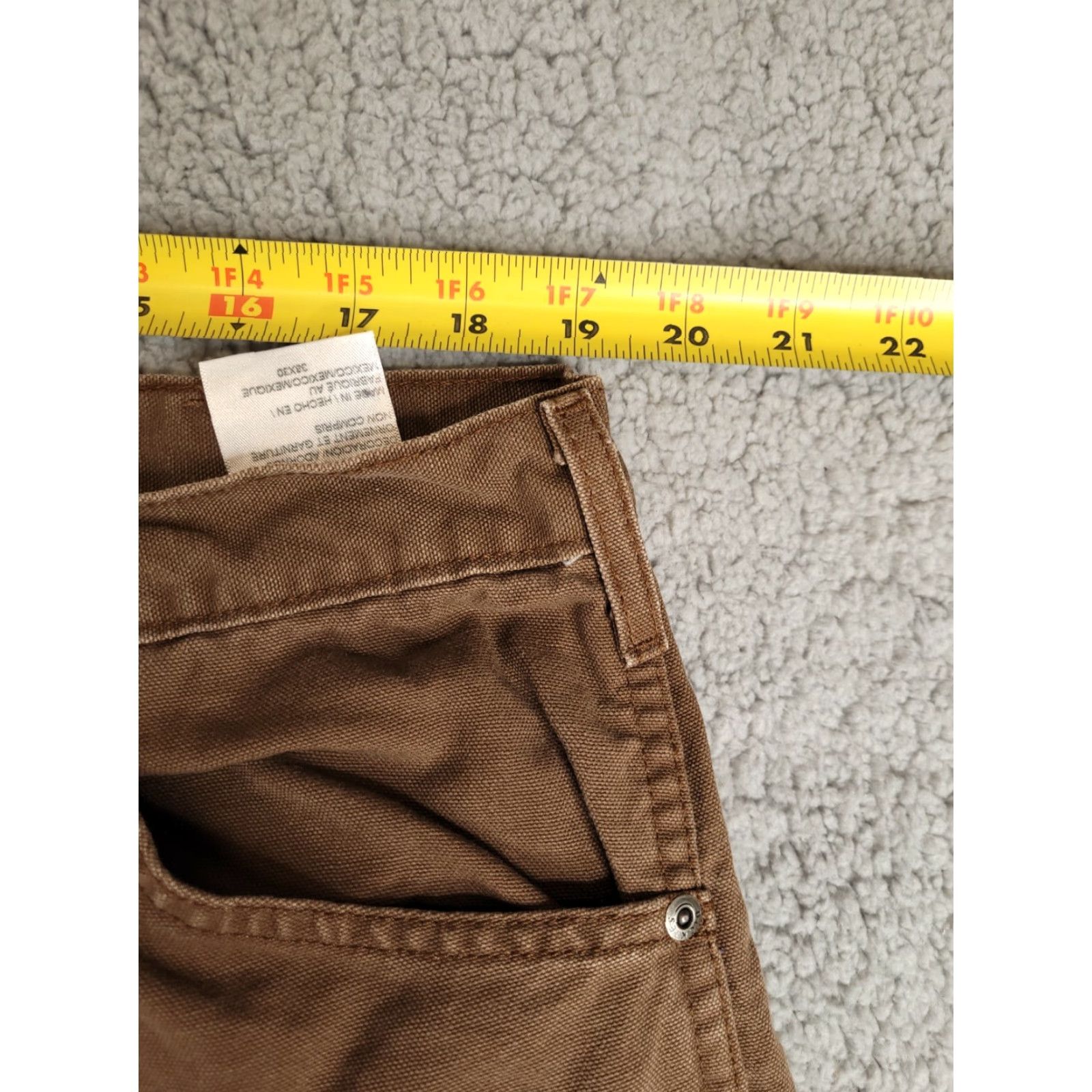 Dickies Dickies Canvas Pants Mens 38x31 Relaxed Straight Brown Workwear Size US 38 / EU 54 - 7 Thumbnail