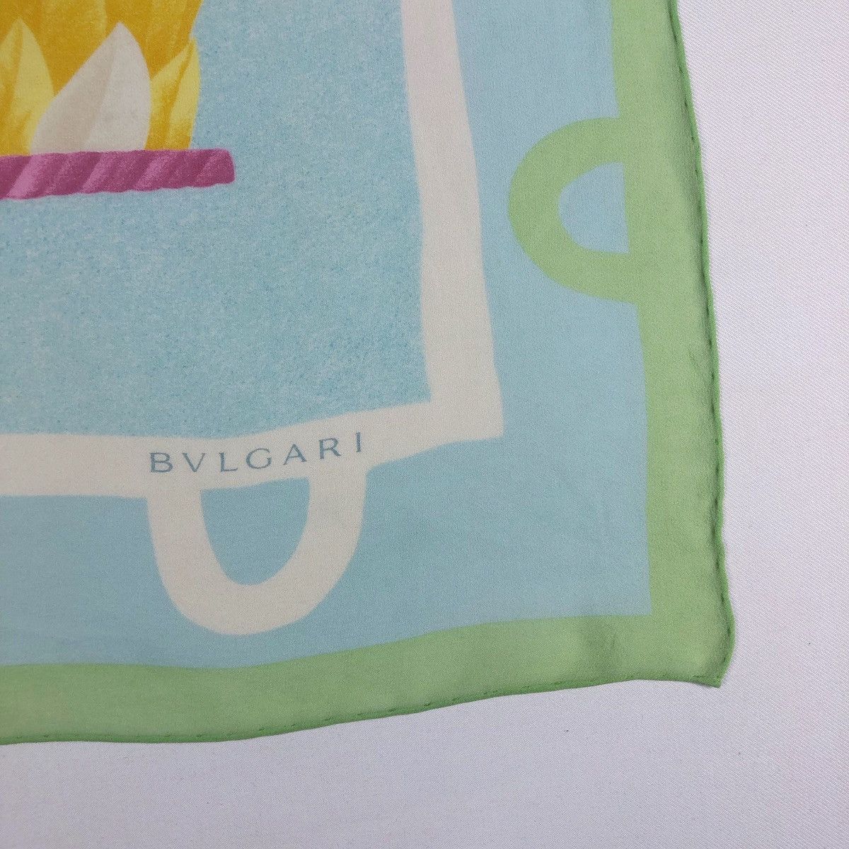 Bvlgari × Vintage Rare Vintage Bvlgari Silk Handkerchief Scarf Made in Italy Size ONE SIZE - 3 Thumbnail