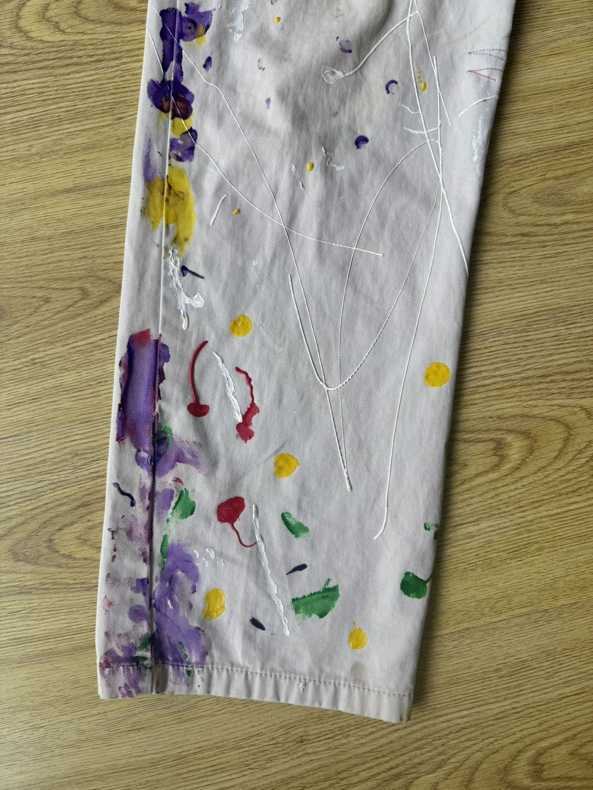 Nautica Vintage Custom Paint Splatter Pants Size US 30 / EU 46 - 6 Thumbnail