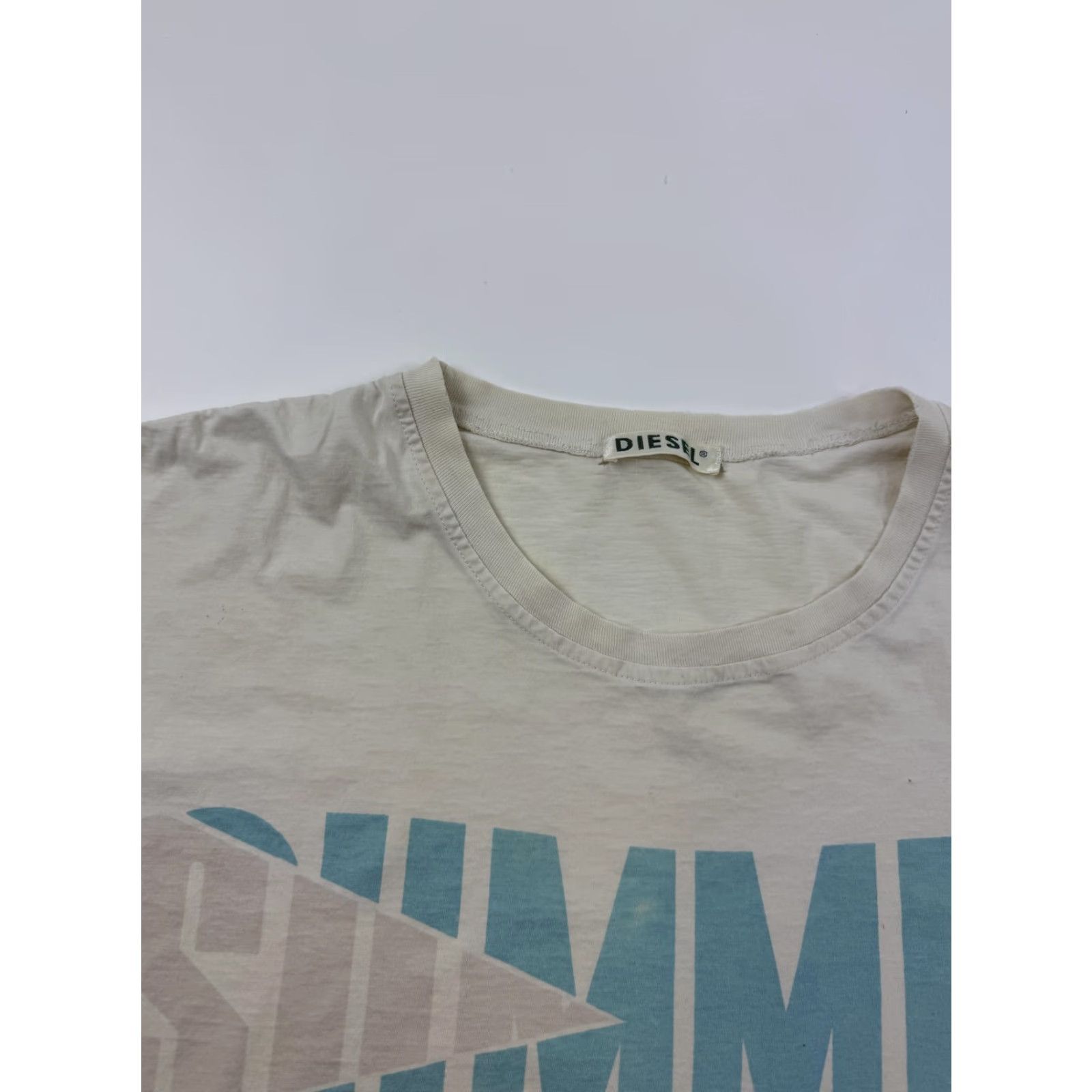Diesel VINTAGE Diesel Shirt Mens Medium White Summer 1988 Graphic Tee 80s Single Stitch Size US M / EU 48-50 / 2 - 5 Thumbnail
