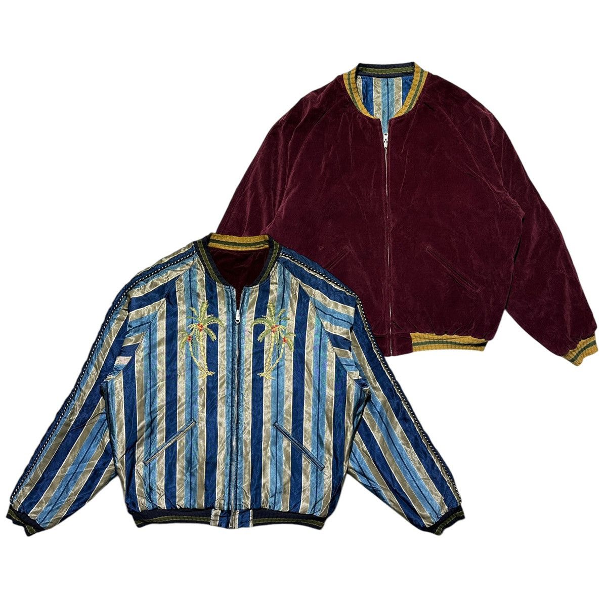 Kapital Reversible satin velvet souvenir bomber jacket Size US XL / EU 56 / 4 - 1 Thumbnail
