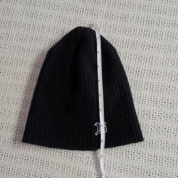 Designer Bula Black Embroidered Logo "B" Ski Beanie Hat Size ONE SIZE - 3 Thumbnail