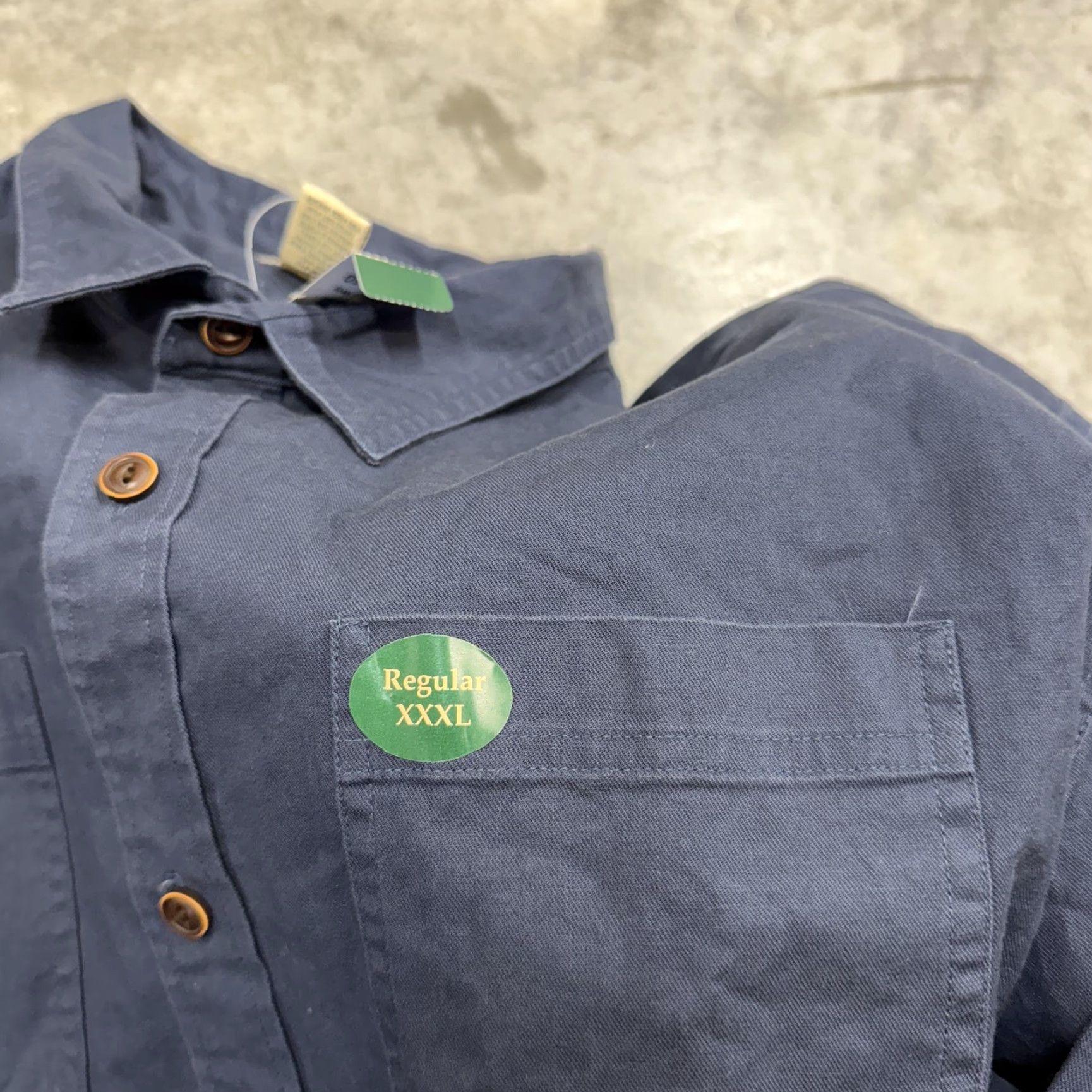 Vintage L.L.Bean Shirt Mens 3XL Navy BeanFlex Traditional Fit Long Sleeve Button Down Size US XXL / EU 58 / 5 - 2 Thumbnail
